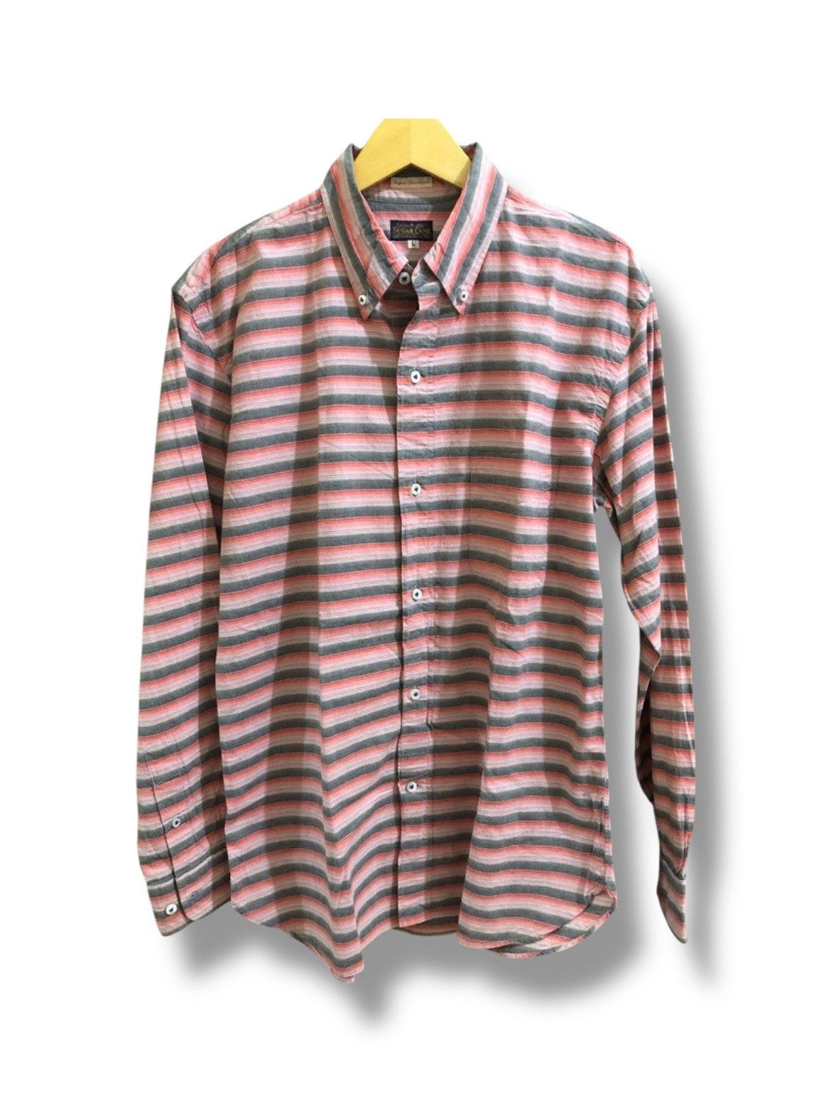 Sugar Cane Sugarcane Stripe Shirt Size US L / EU 52-54 / 3 - 1 Thumbnail