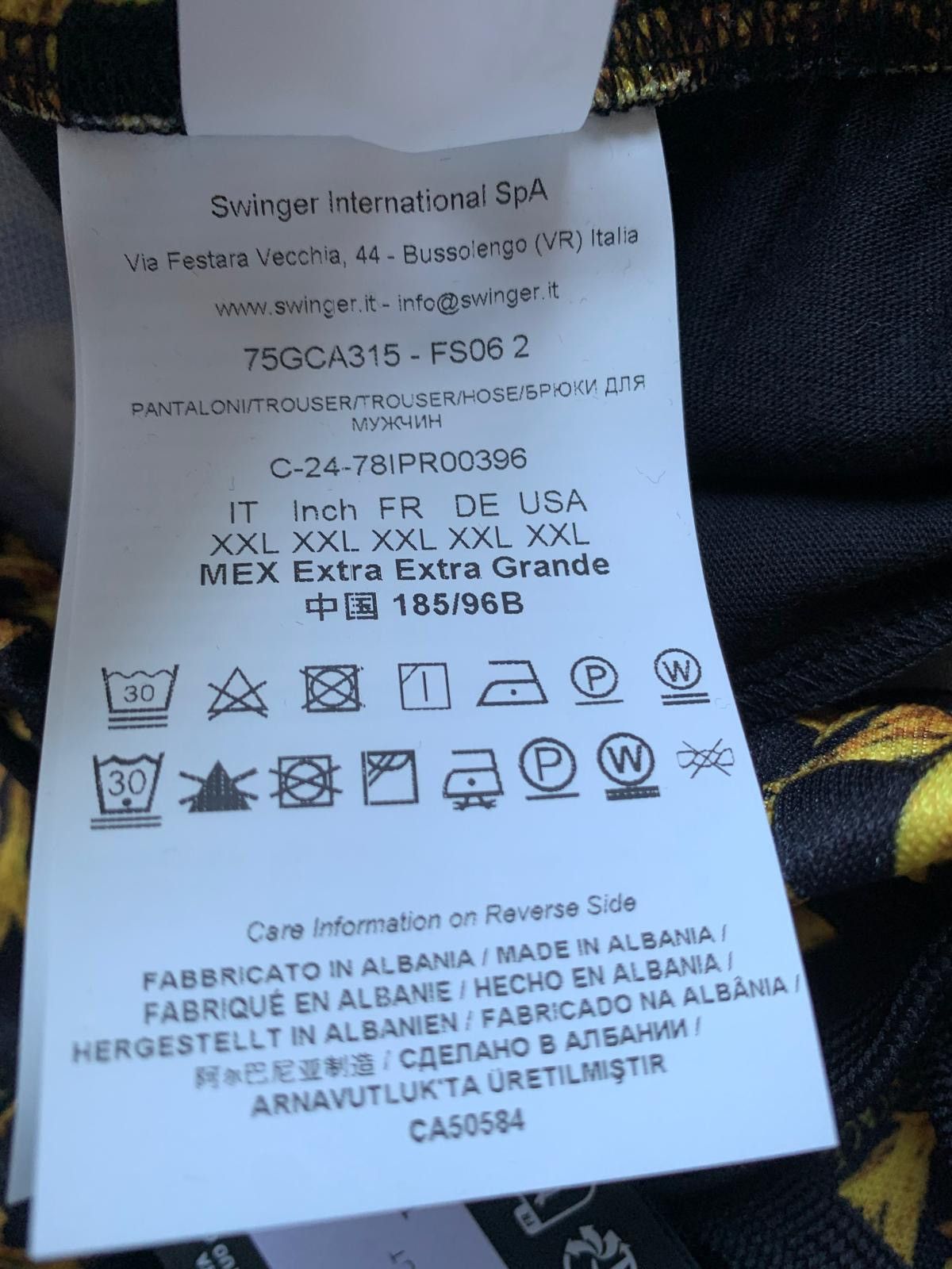 Versace Jeans Couture Versace Jeans Culture Sketch Print Tricetate Pants, XXL, Size US 38 / EU 54 - 6 Thumbnail