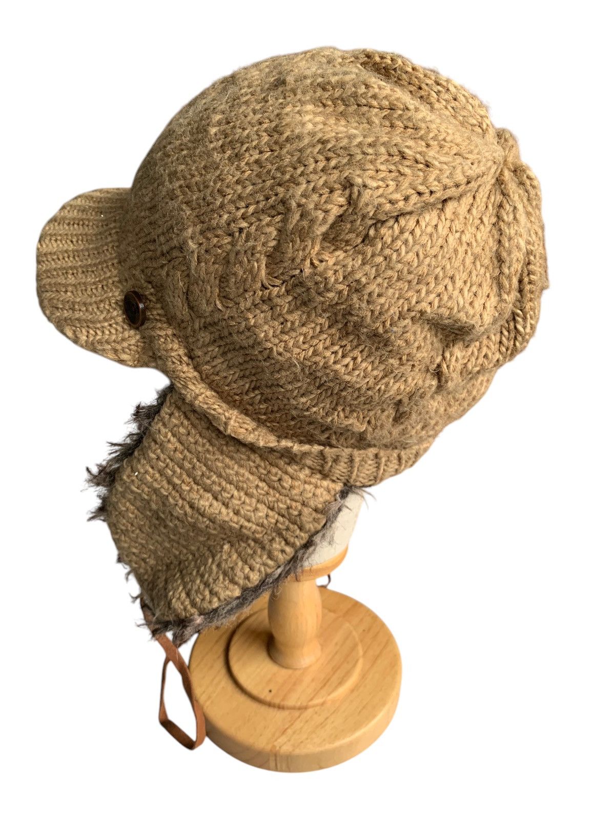 Japanese Brand × Kapital × Vintage Knitted Crochet Earflaps Winter Sessions Beanie Hats Size ONE SIZE - 4 Thumbnail