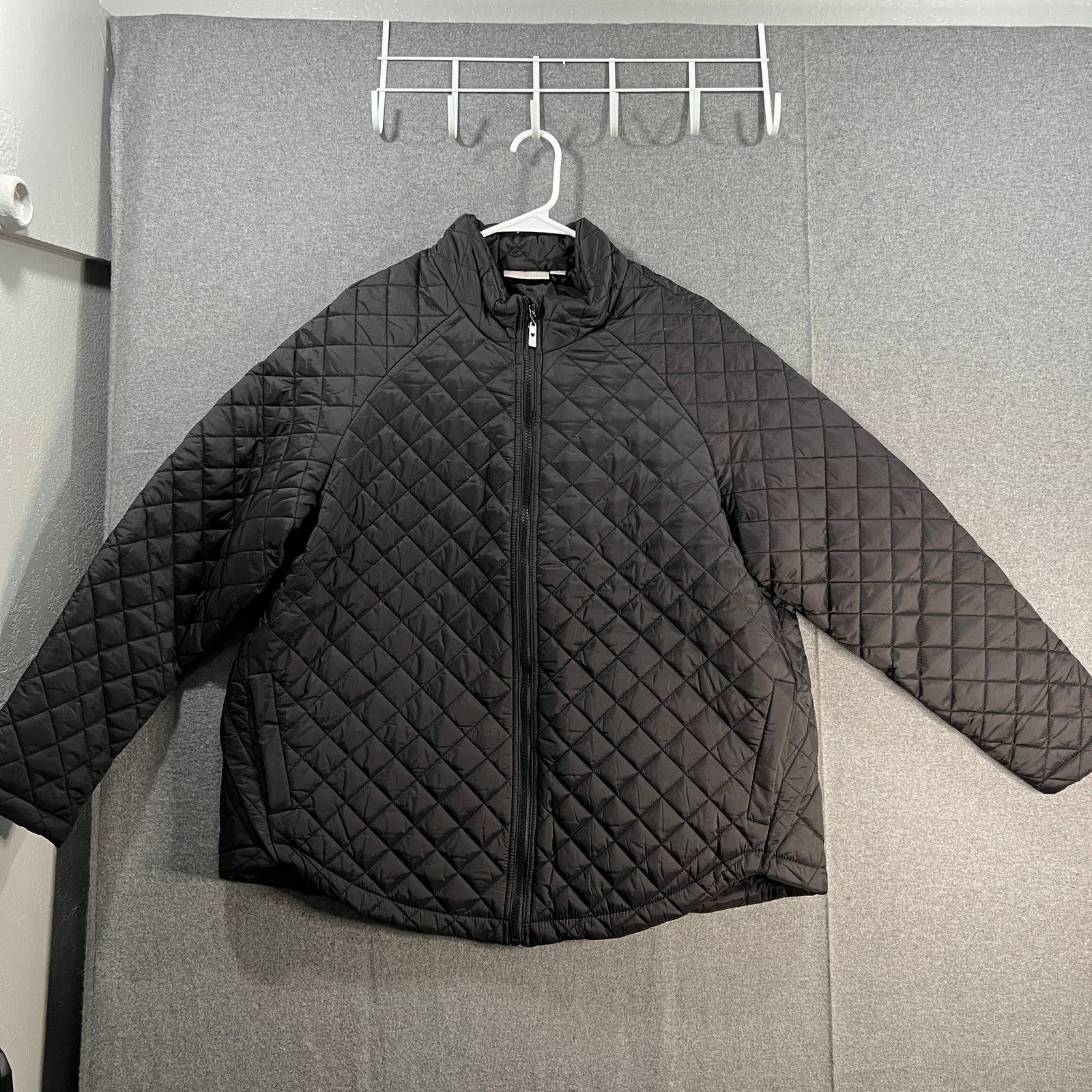 Other Belle by Kim Gravel Quilted ZipFront Jacket Black Grailed
