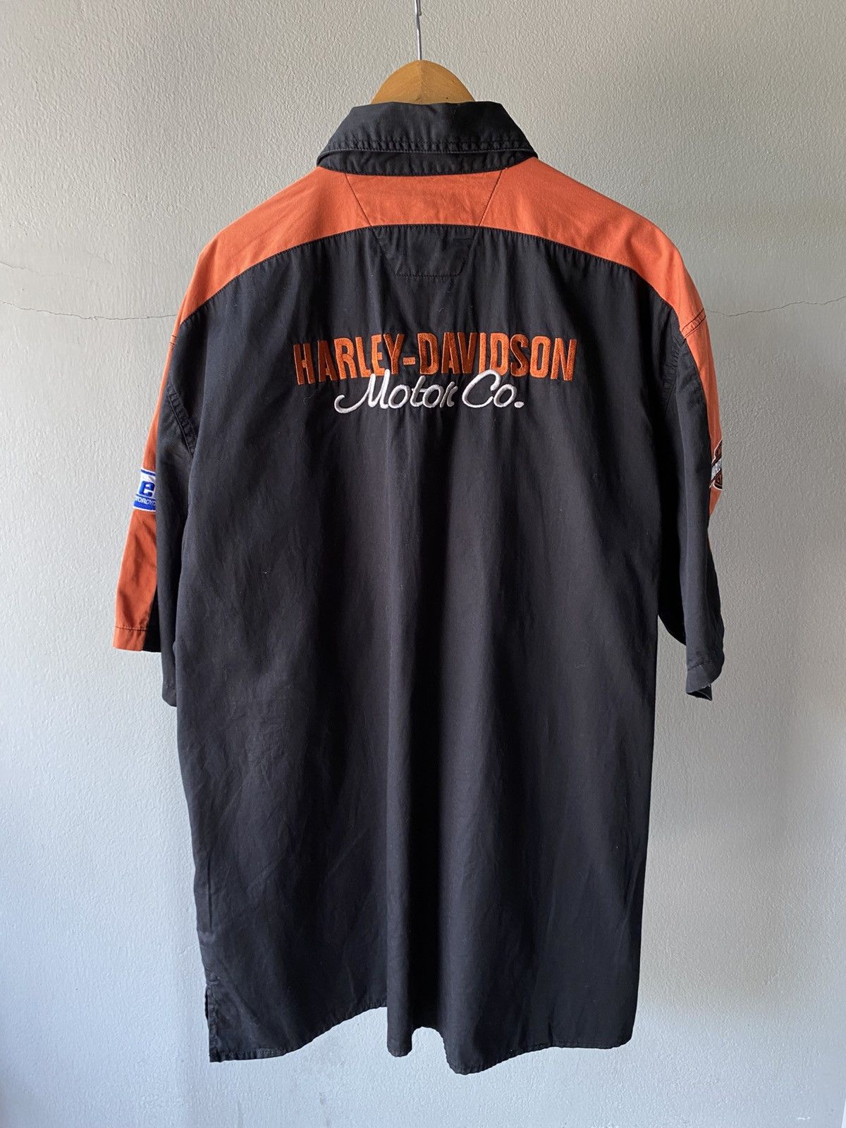 Harley Davidson Harley Davidson Black & Orange Staff Shirt Size US XL / EU 56 / 4 - 2 Thumbnail