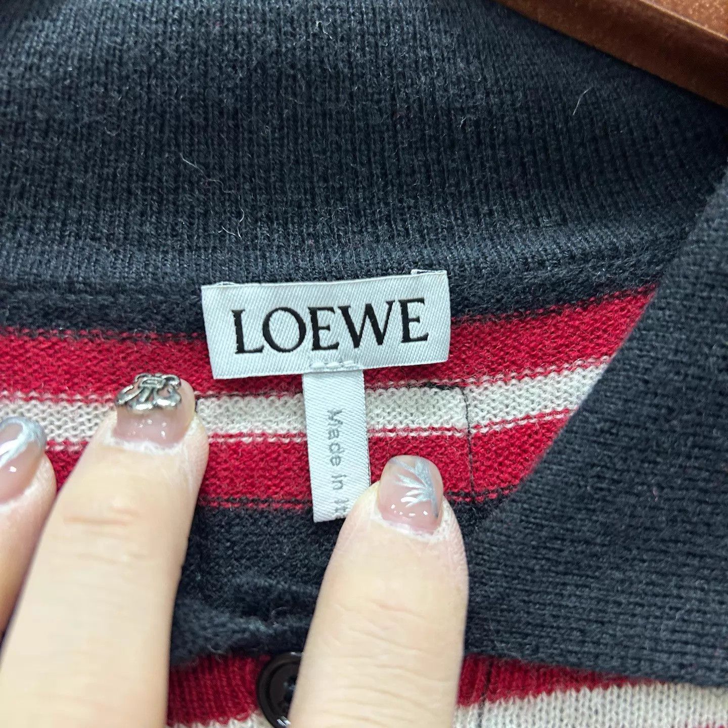 Loewe LOEWE 99 New Striped Wool LS Polo Shirt S Size S / US 4 / IT 40 - 3 Thumbnail