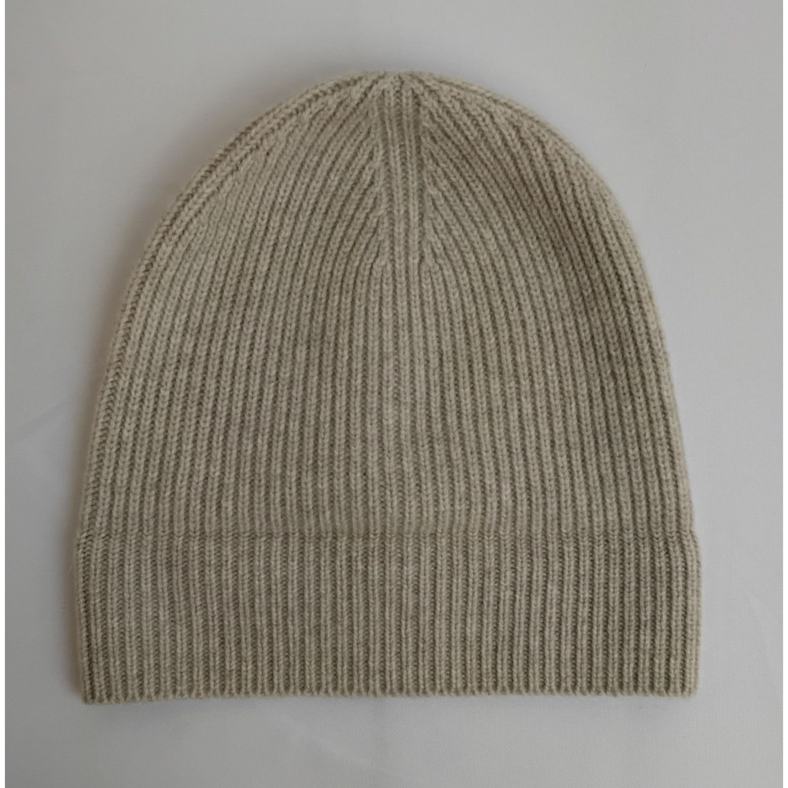 J.Crew J. Crew Cashmere Rib-Knit Beanie One Size Oatmeal Beige Size ONE SIZE - 6 Thumbnail