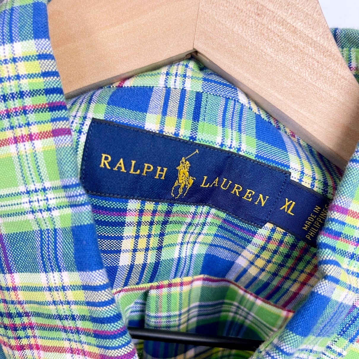 Ralph Lauren Ralph Lauren Oxford Button Down Shirt Green Plaid Mens XL Size US XL / EU 56 / 4 - 5 Thumbnail