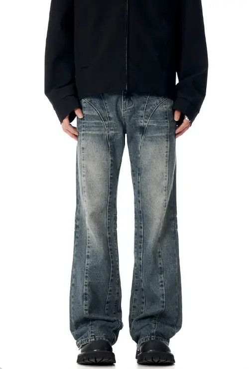VIBE American retro blue cleanfit straight jeans Size US 32 / EU 48 - 6 Thumbnail