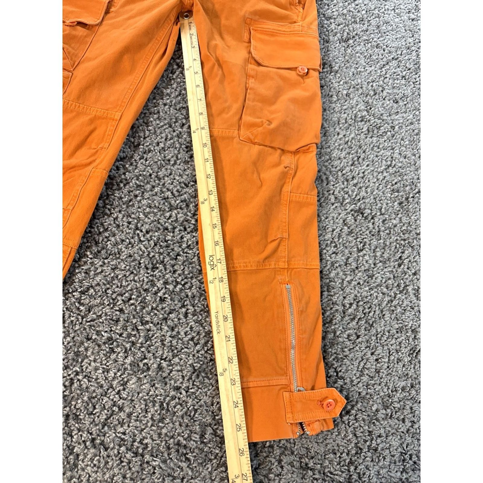 Ralph Lauren VINTAGE Ralph Lauren Pants Womens 32x26 Orange Military Cargo Utility Y2K Women Pants Orange Cargo Utility 90s Mens Womens? Size 24" / US 00 / IT 34 - 2 Thumbnail