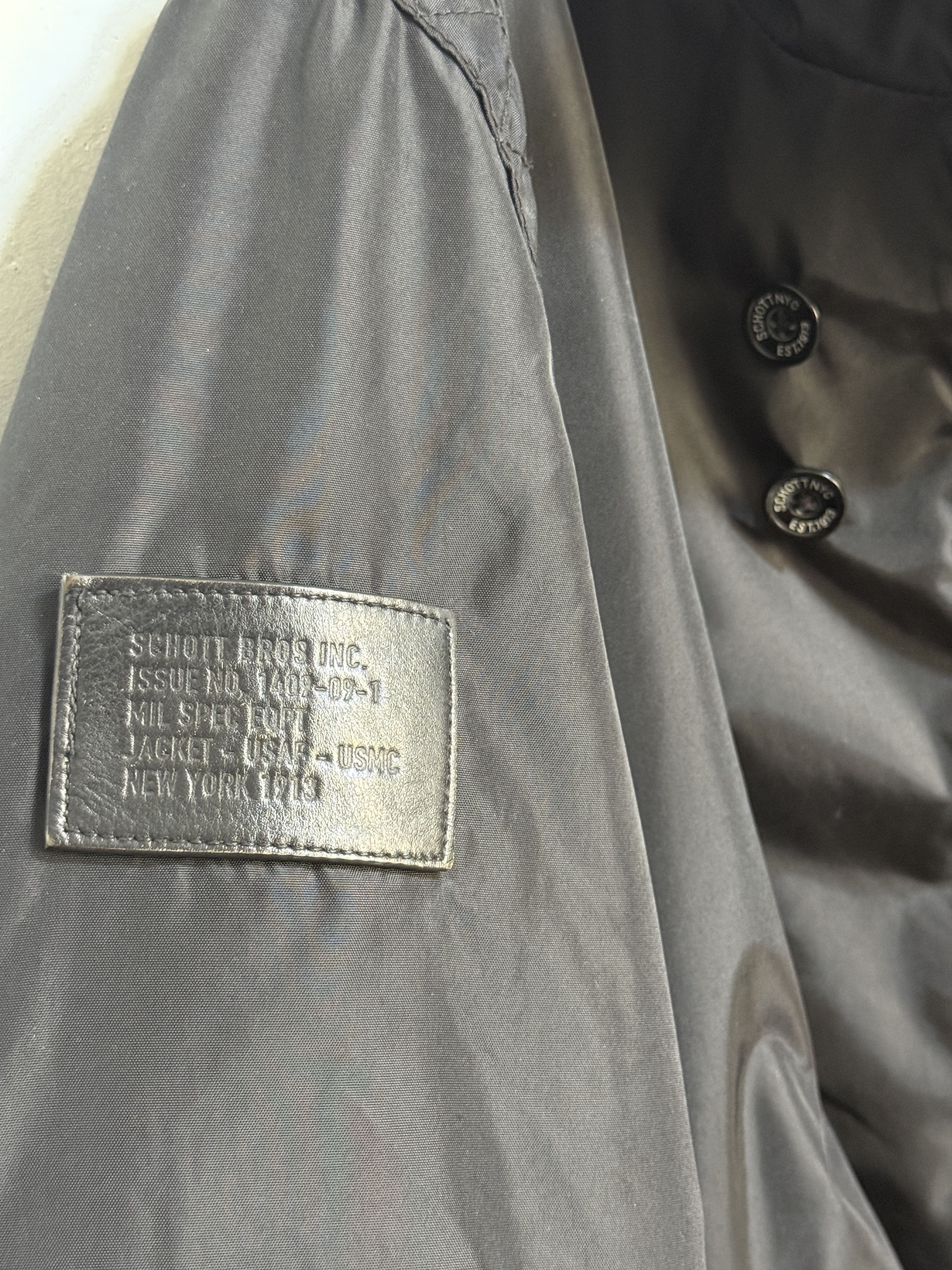 Schott Schott bomber military hooded jacket puffer size xl Size US XL / EU 56 / 4 - 14 Thumbnail