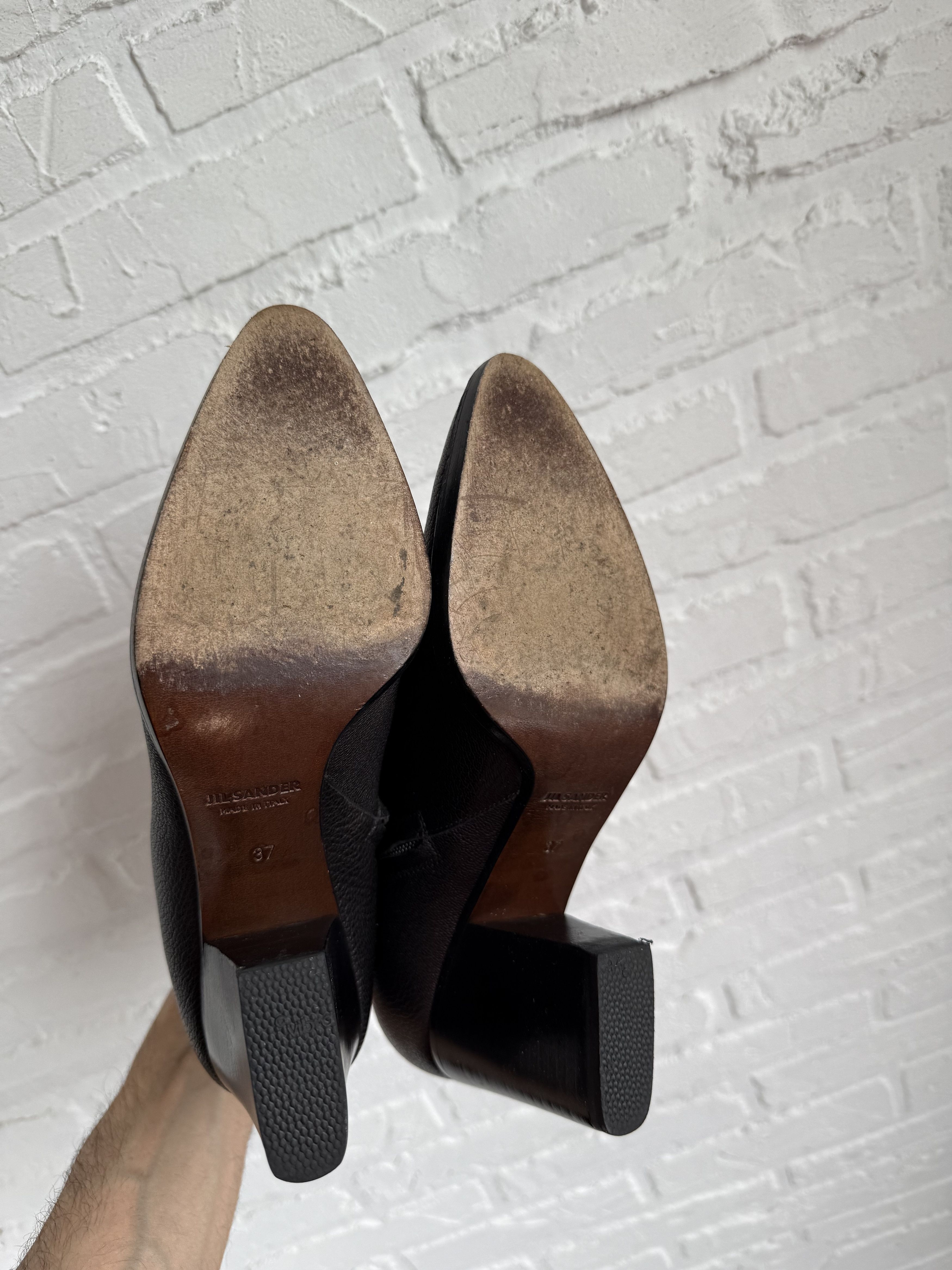 Jil Sander Jil Sander Black Leather Ankle Boots Size US 6 / IT 36 - 6 Thumbnail