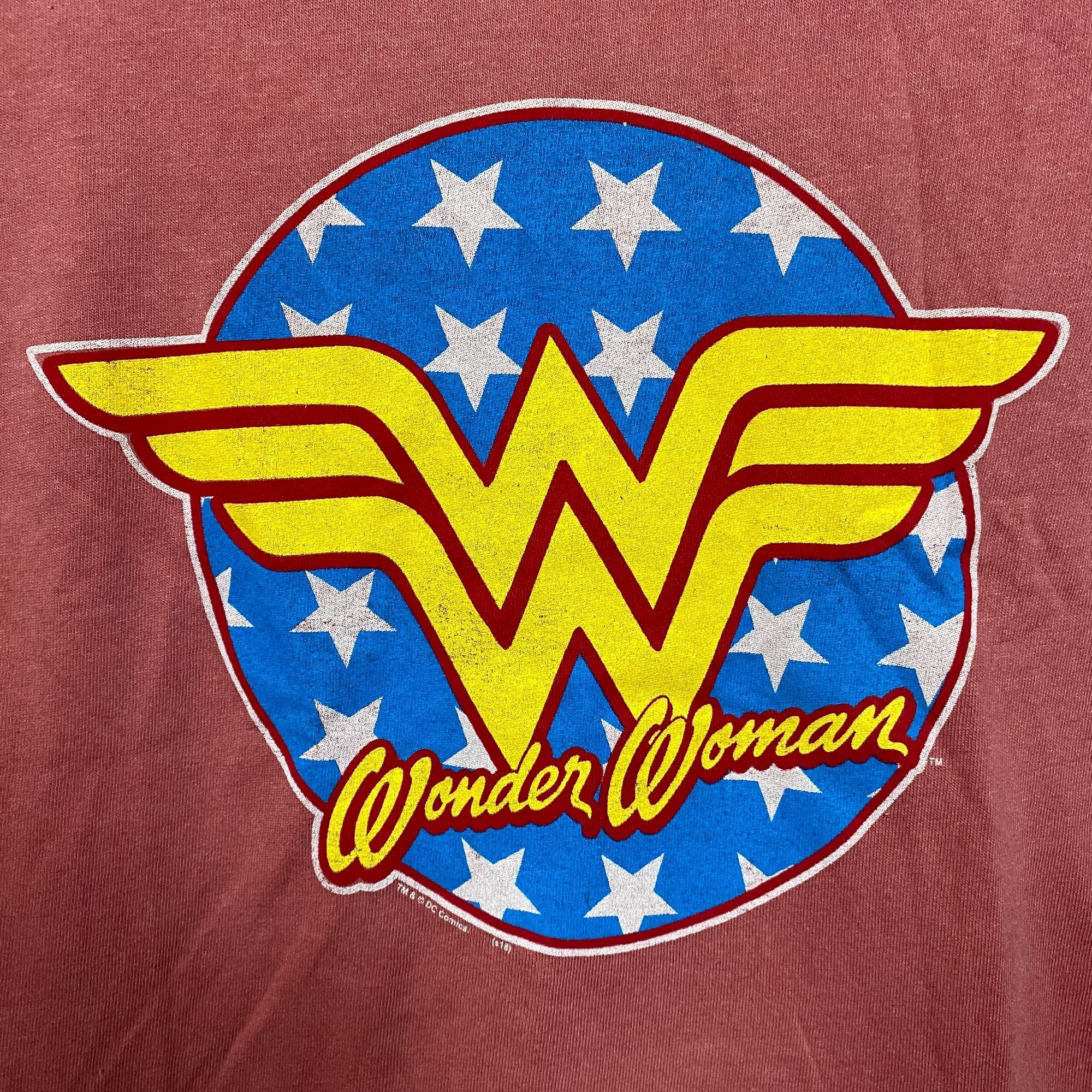 Junk Food DC Wonder Woman Logo Graphic Design T-Shirt Small Size S / US 4 / IT 40 - 2 Thumbnail