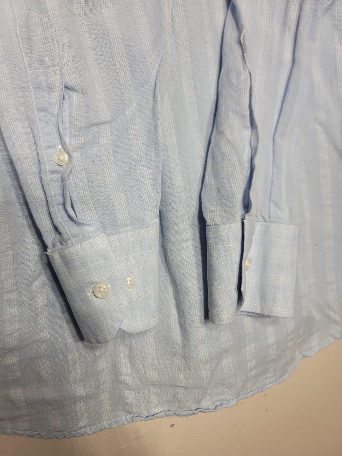 Other Sorrento Linen Striped Button Down Shirt Quiet Lux Sz XL Size 44R - 8 Thumbnail