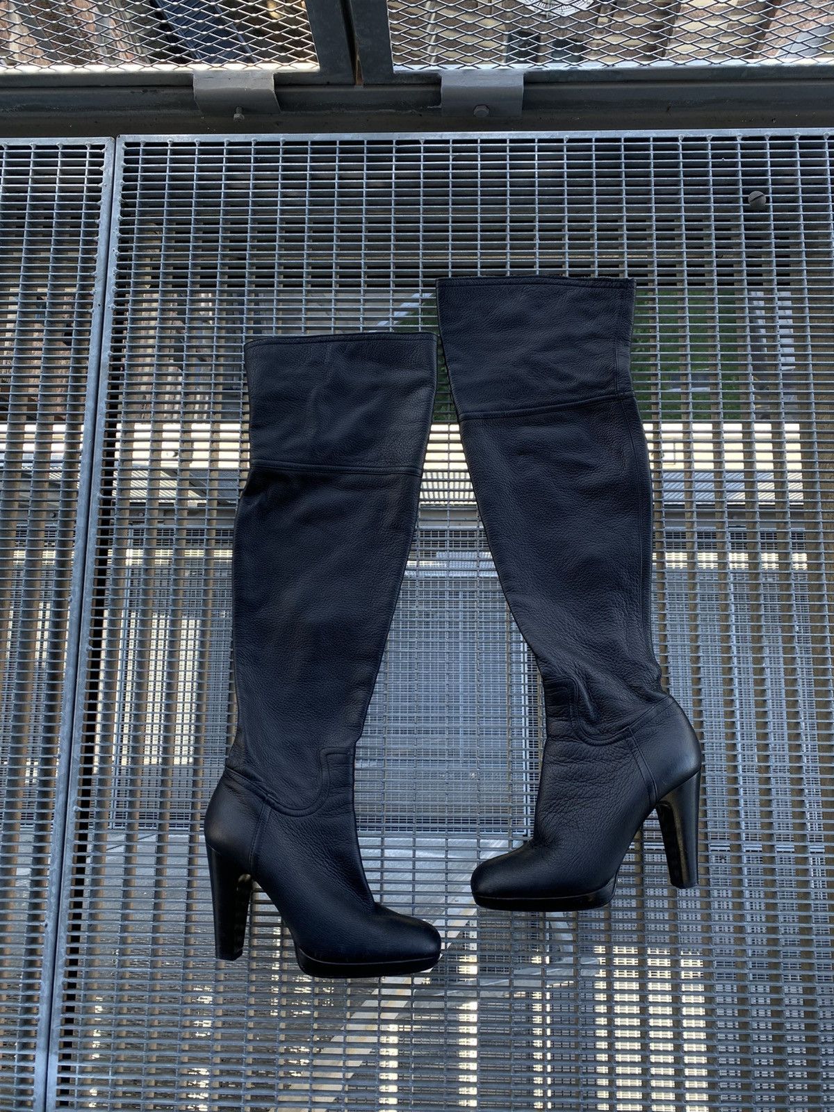 Miu Miu Miu Miu Leather Knee Length Boots Size US 10 / IT 40 - 1 Thumbnail