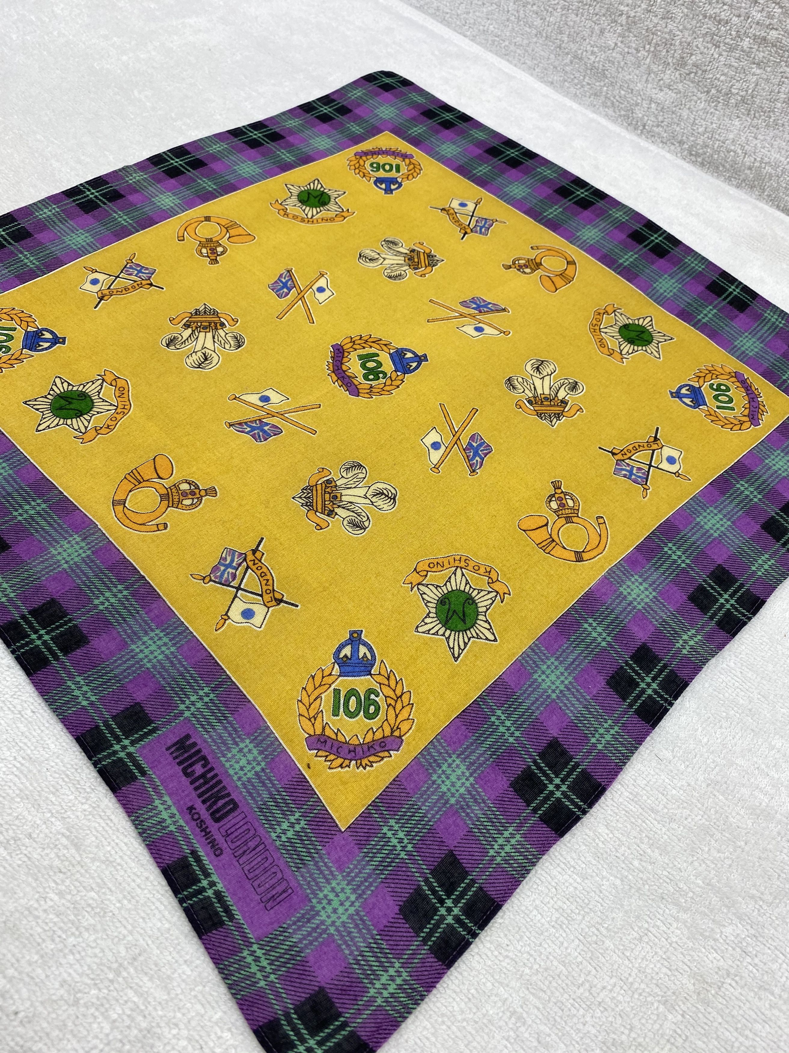 Michiko Koshino London × Vintage Michiko Koshino London Handkerchief / Bandana / Neckerchief Size ONE SIZE - 4 Thumbnail
