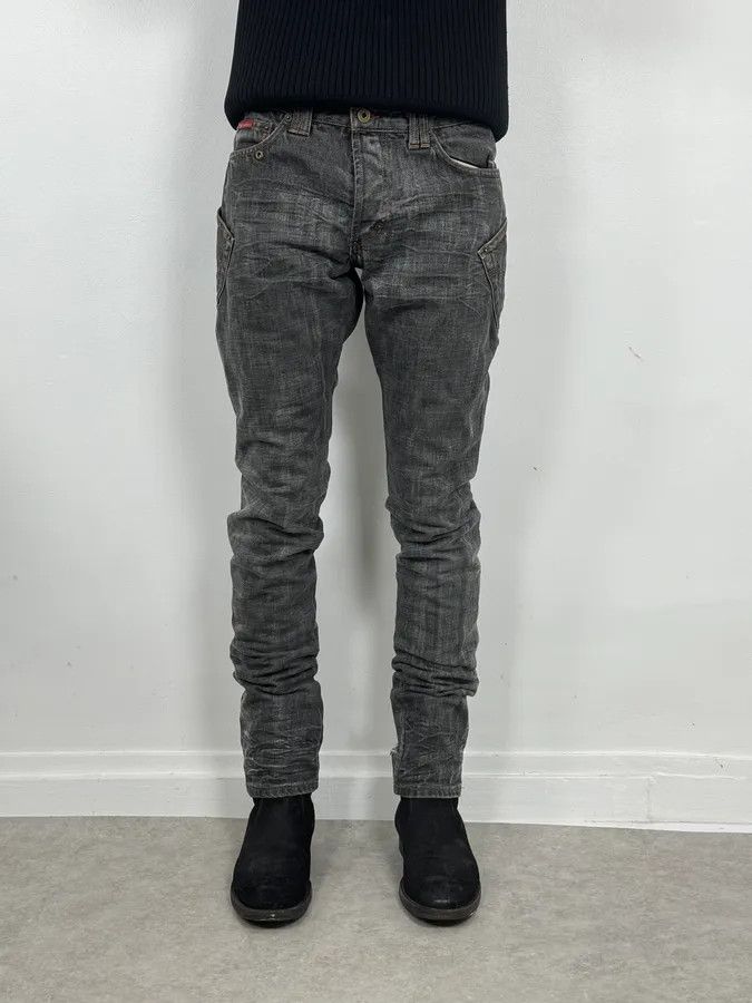 Dolce & Gabbana AW2003 Dolce & Gabbana Raw Grey Slim Denim Jeans Size US 30 / EU 46 - 2 Thumbnail