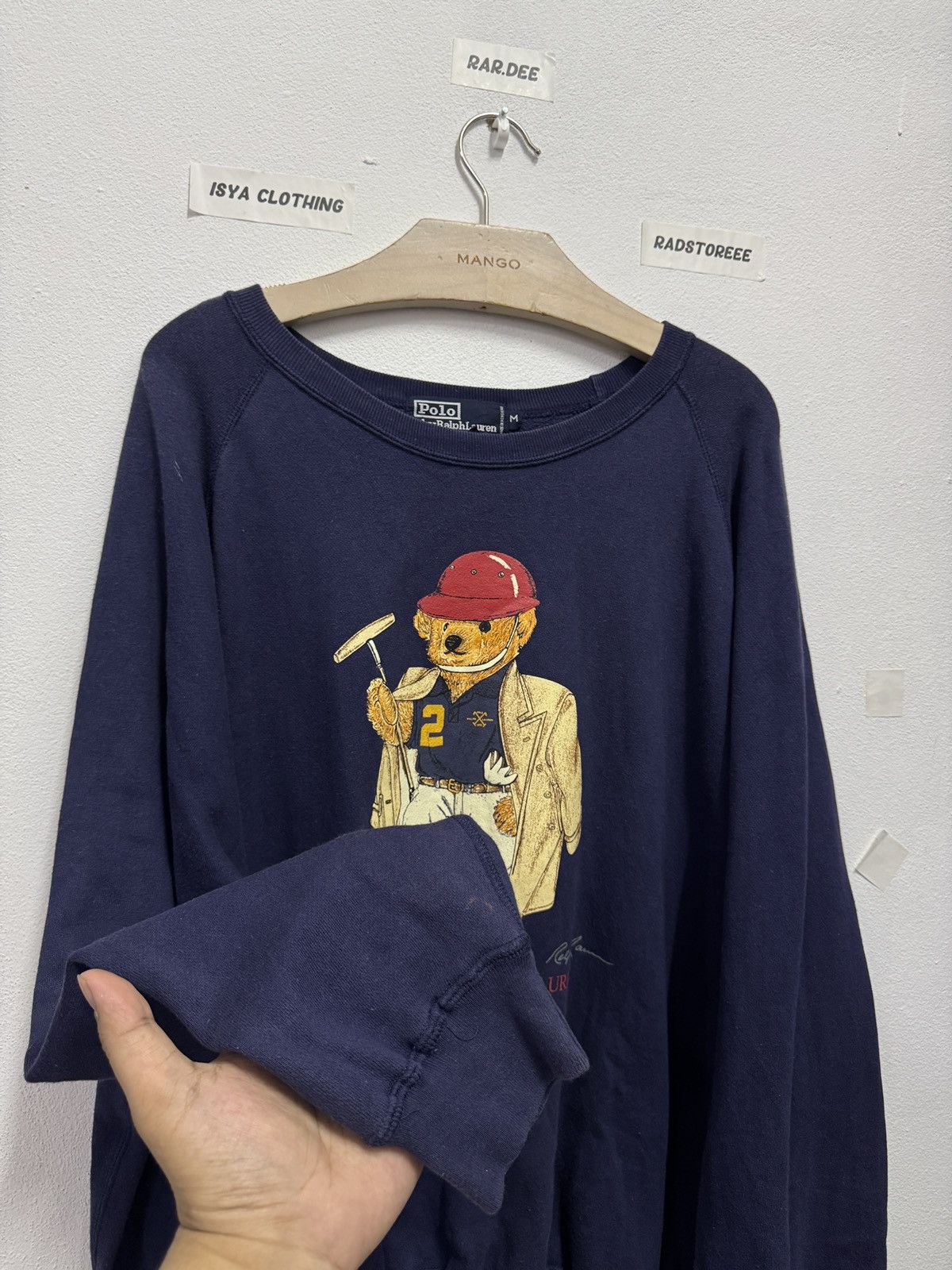 Polo Ralph Lauren Vintage Polo Bear Ralph Laurent Navy Blue Size US M / EU 48-50 / 2 - 4 Thumbnail