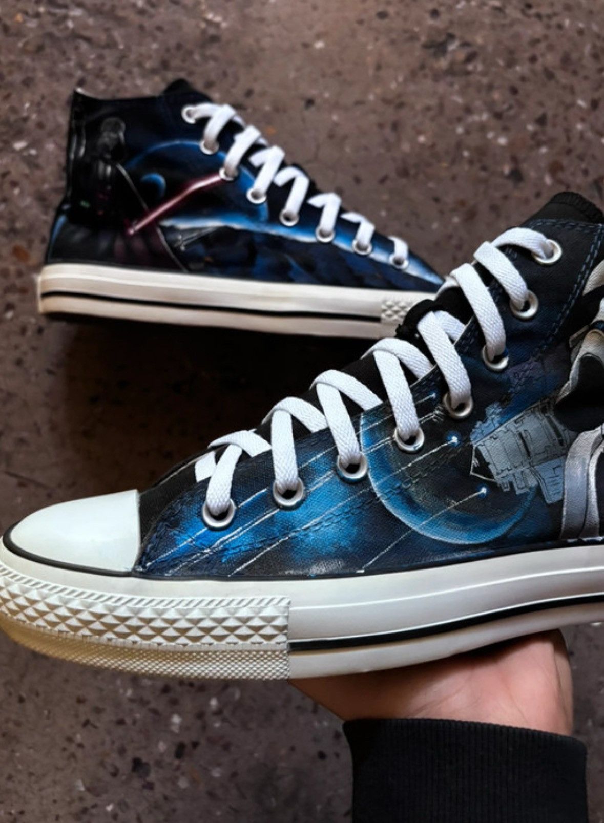 Converse Men’s high custom sneakers Converse All Star - Star Wars Size US 9.5 / EU 42-43 - 3 Thumbnail