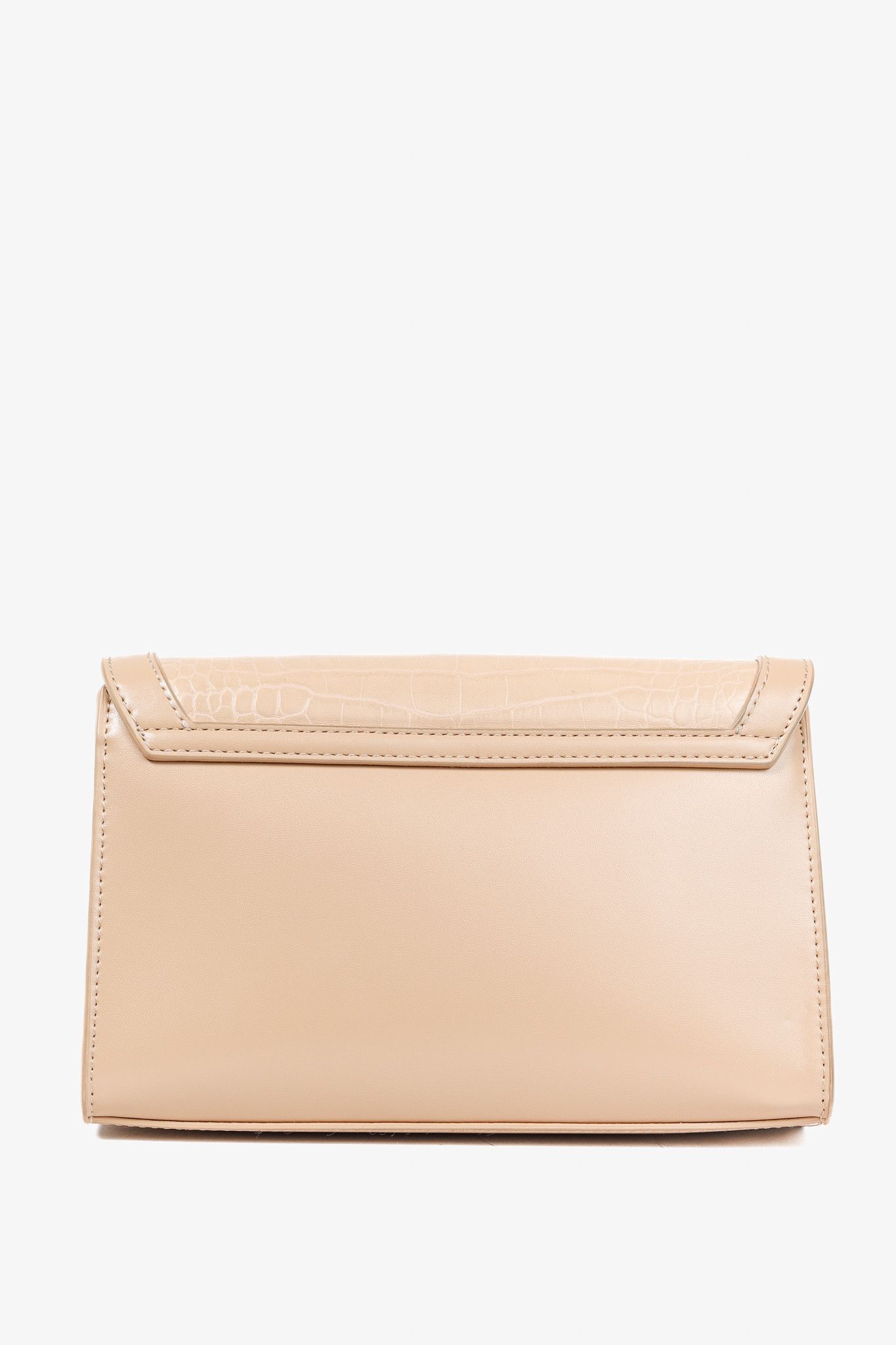 Love Moschino Love Moschino Crocodile-Embossed Vegan Leather Flap Bag Size ONE SIZE - 4 Thumbnail