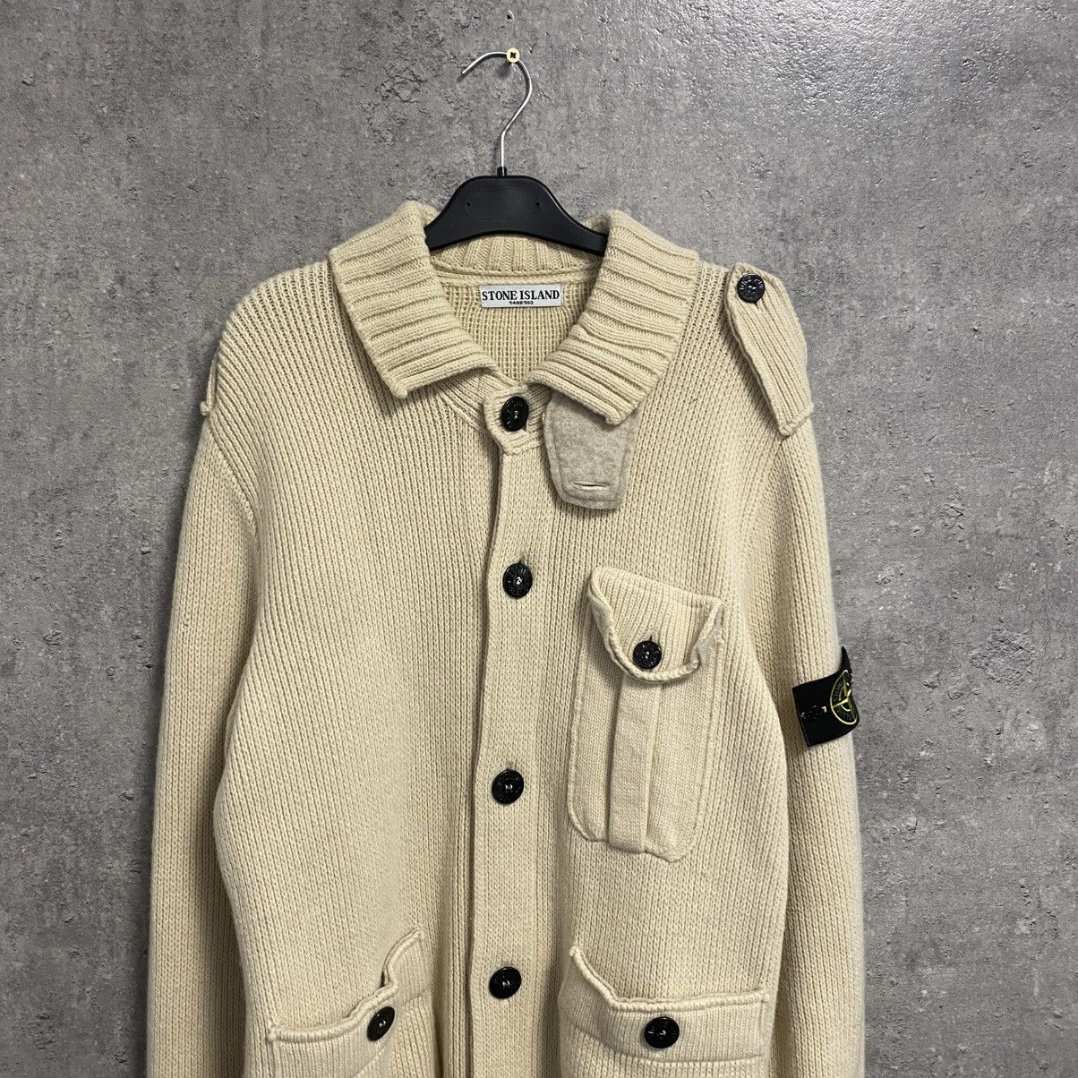 Stone Island Stone Island Cardigan Vintage Size US XL / EU 56 / 4 - 2 Thumbnail