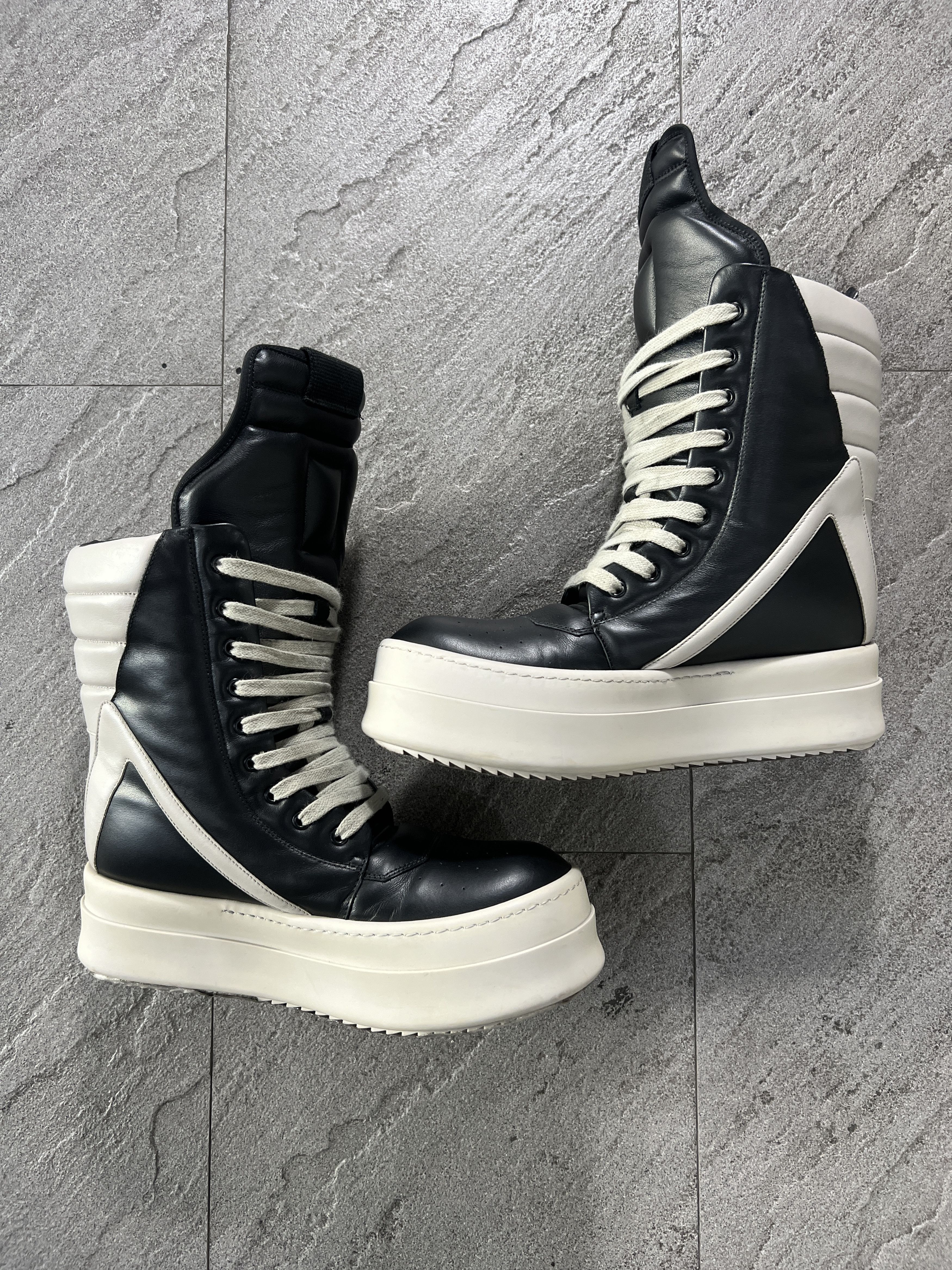 Rick Owens Rick Owens Porterville MegaBumper Geobasket Black Milk Size US 8 / EU 41 - 5 Thumbnail