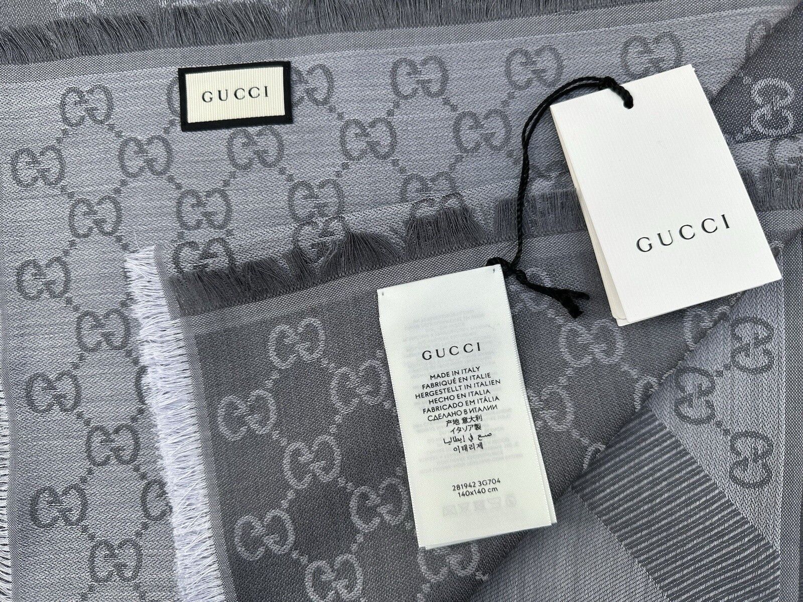 Gucci Size-140x140cm New Gucci Scarves Wool/Silk Size ONE SIZE - 7 Thumbnail