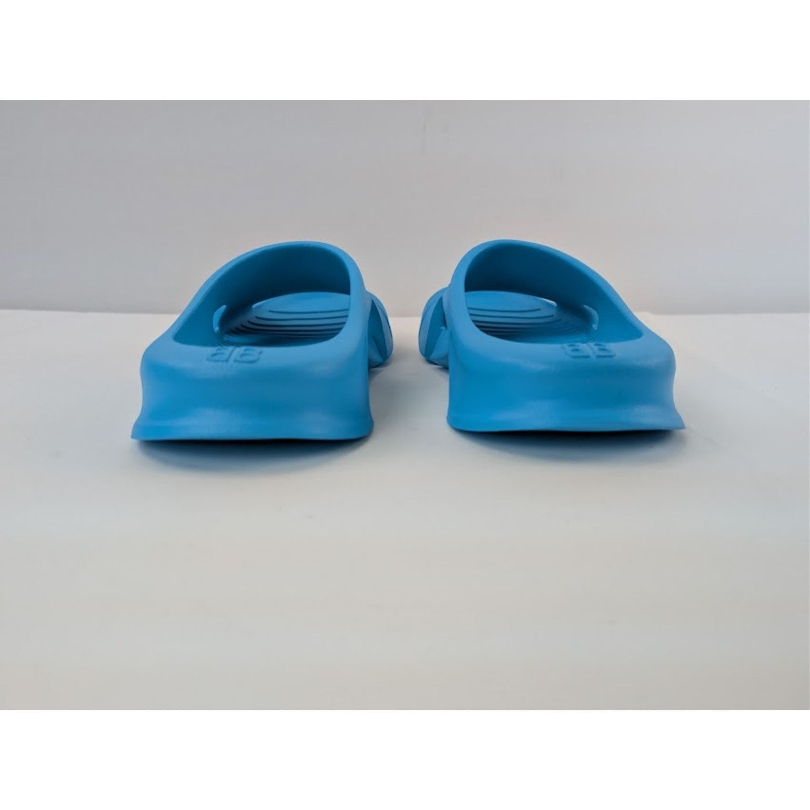 Balenciaga o1rshd1 Rubber Mold Slide Sandals in Blue Size US 10 / EU 43 - 11 Thumbnail
