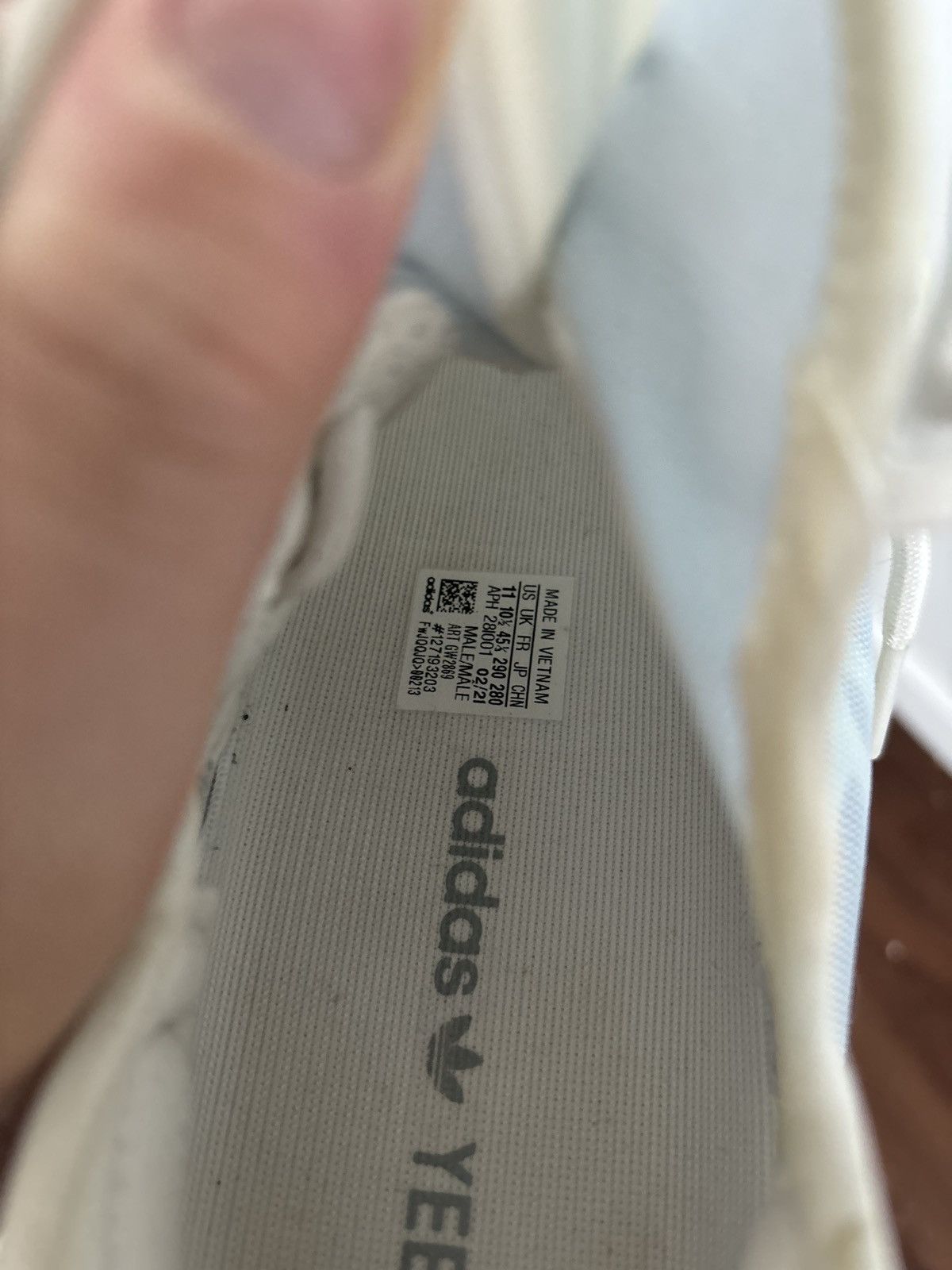 Adidas adidas Yeezy Boost 350 V2 Mono Ice Size US 11 / EU 44 - 6 Thumbnail