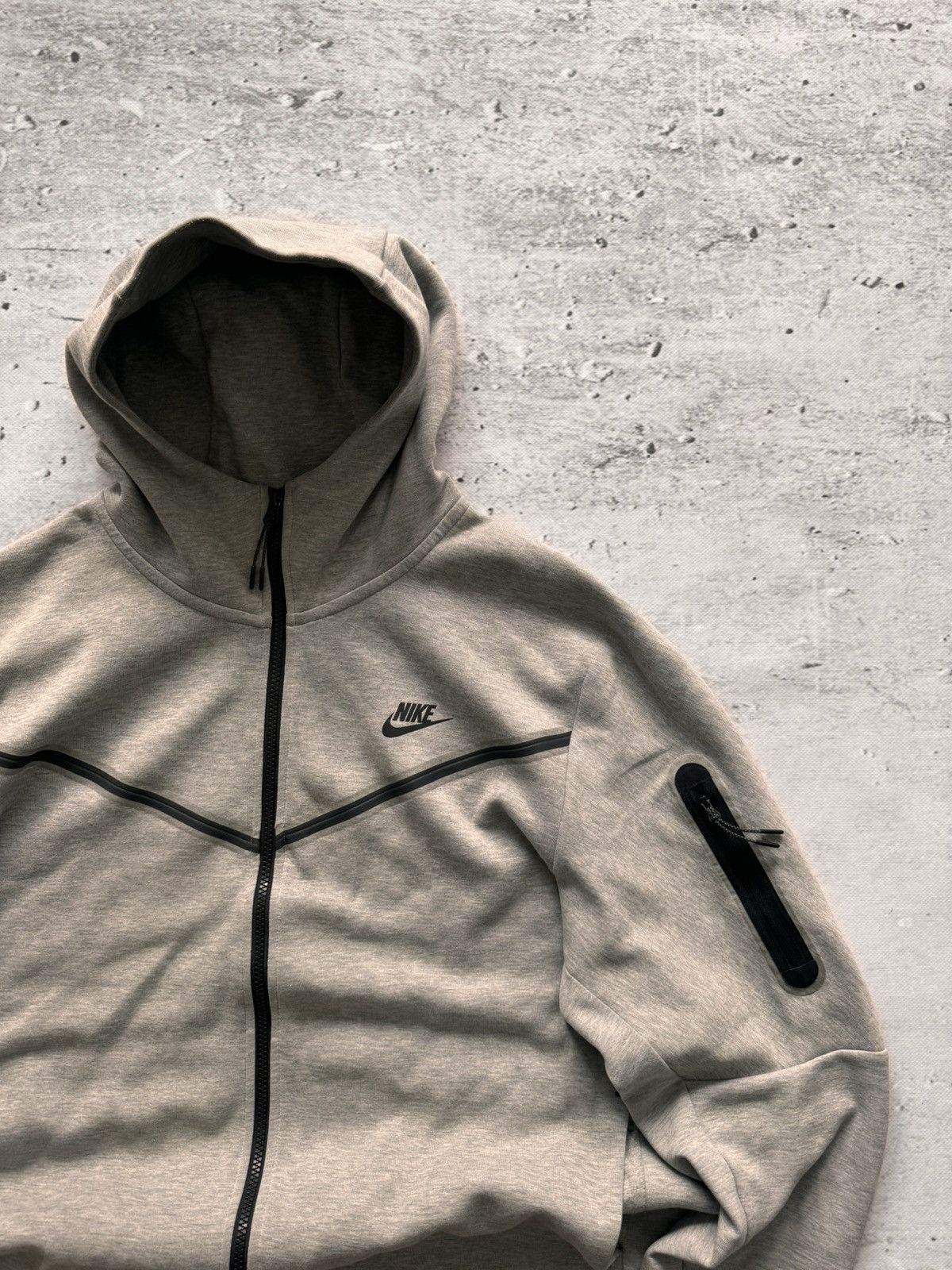 Nike × Vintage NIKE TECH FLEECE VINTAGE BASIC LOGO OVERSIZE BOXY ZIP HOODIE Size US XL / EU 56 / 4 - 3 Thumbnail