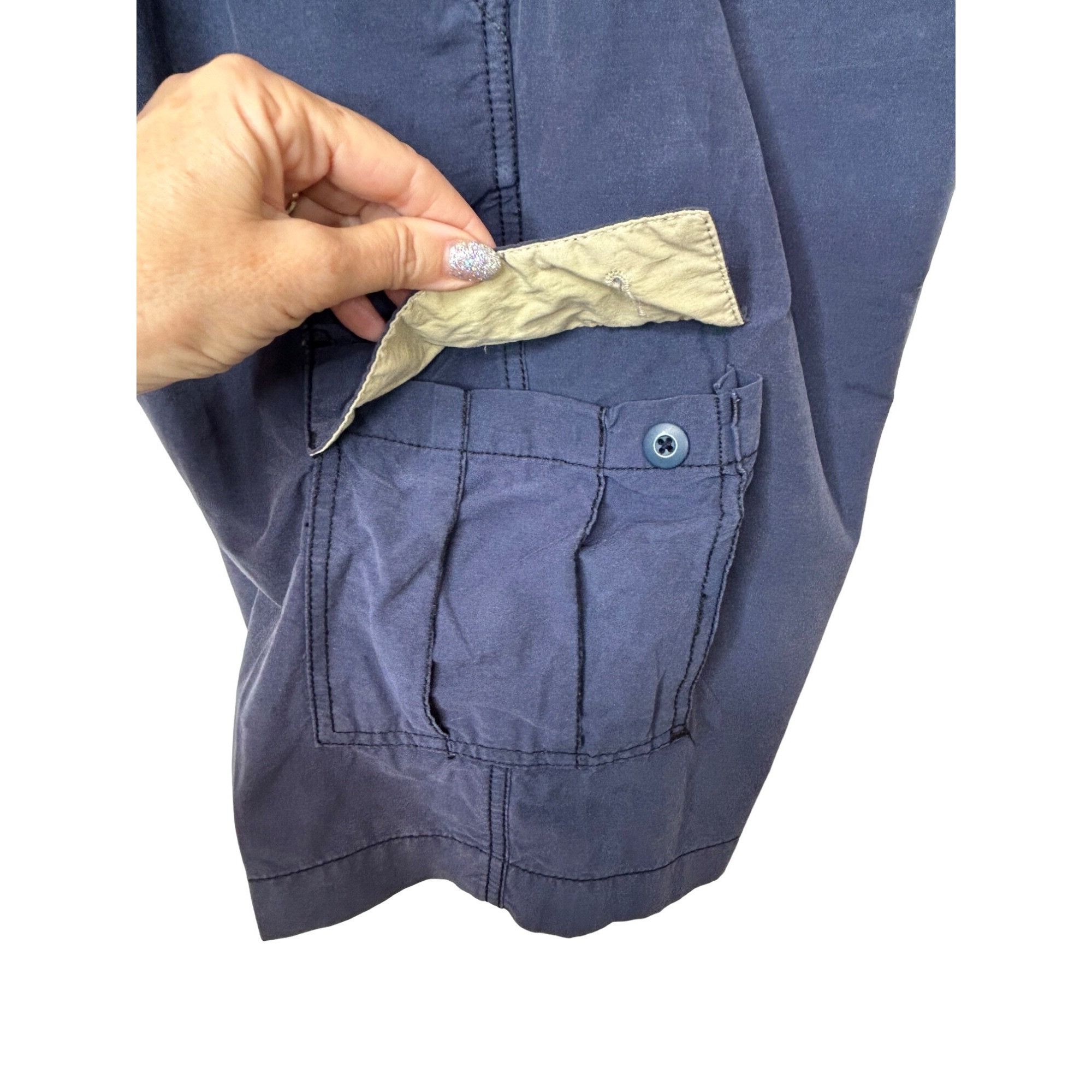 Other Wear First Men’s Cargo Shorts Navy Blue 36 Cotton Nylon Draw Size US 36 / EU 52 - 8 Thumbnail