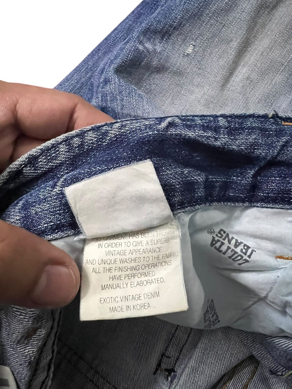 If Six Was Nine Lolita By Concert Club Washed Distress Jean Size US 31 - 18 Thumbnail