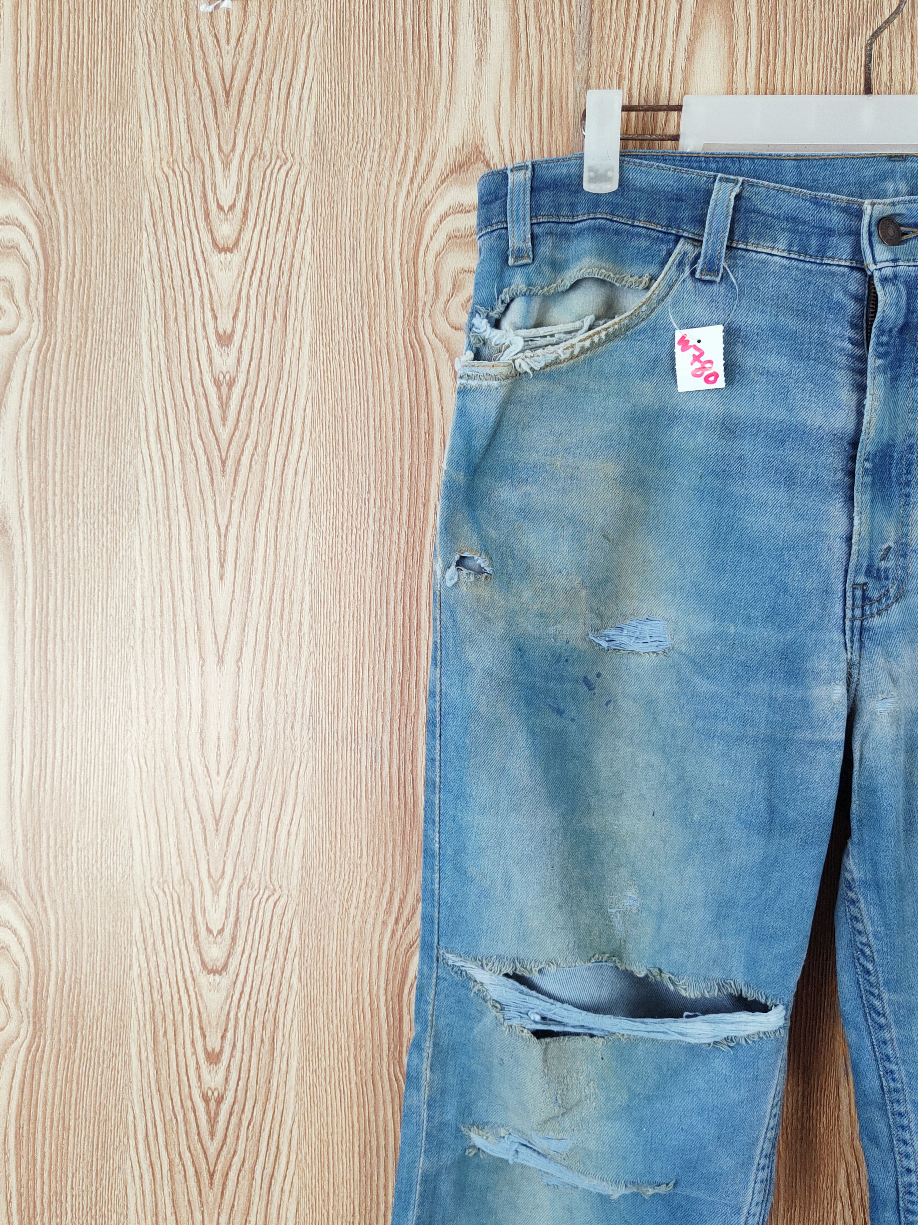 Levi's Levi's Blue Distressed Ripped Jeans #W780 Size US 36 / EU 52 - 3 Thumbnail