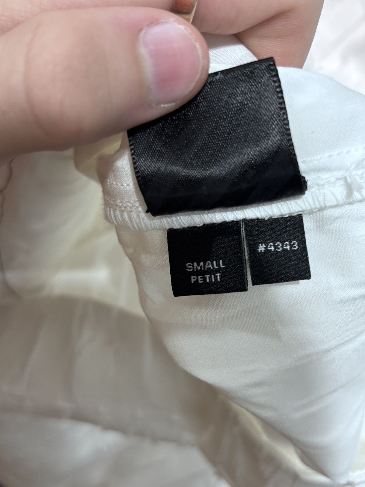 Amiri Amiri Logo Frayed White Button Up Size US S / EU 44-46 / 1 - 6 Thumbnail