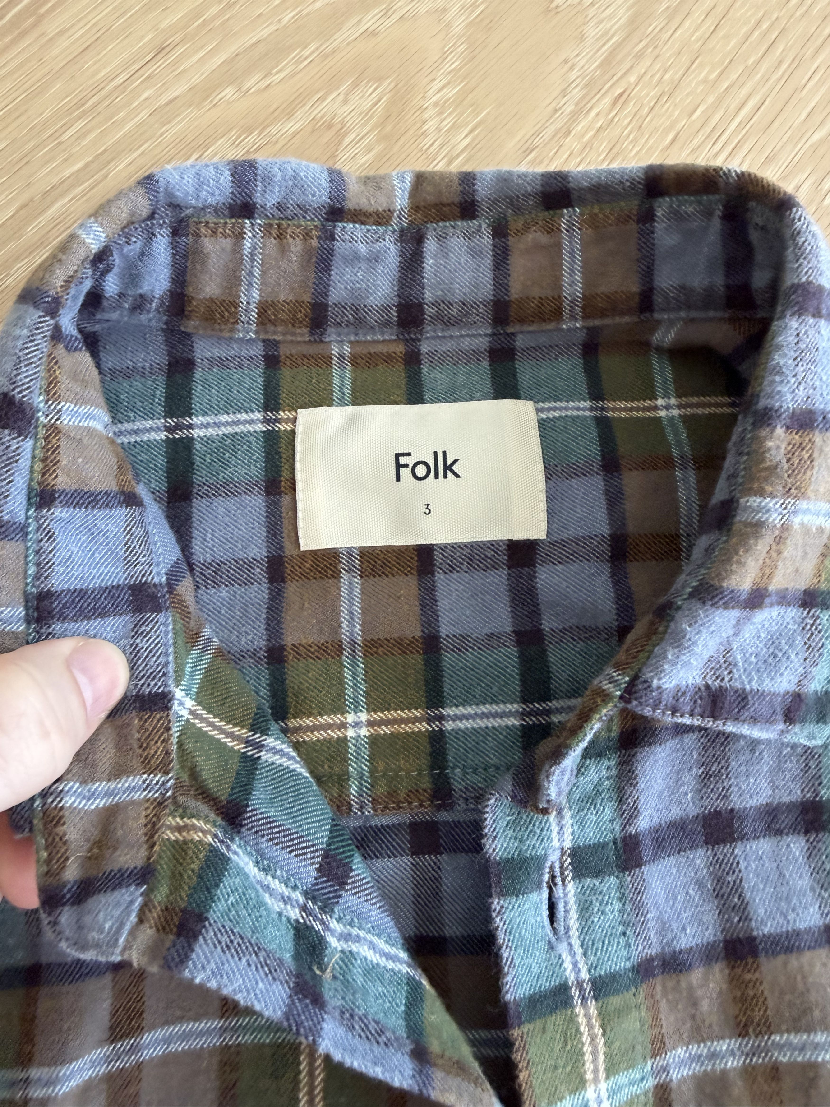 Folk Folk Flannel Shirt Size US L / EU 52-54 / 3 - 8 Thumbnail