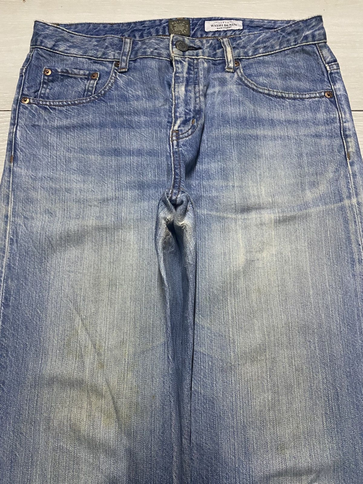 Japanese Brand Vintage Japanese Brand Back Number Faded Distressed Loose Size US 32 / EU 48 - 3 Thumbnail