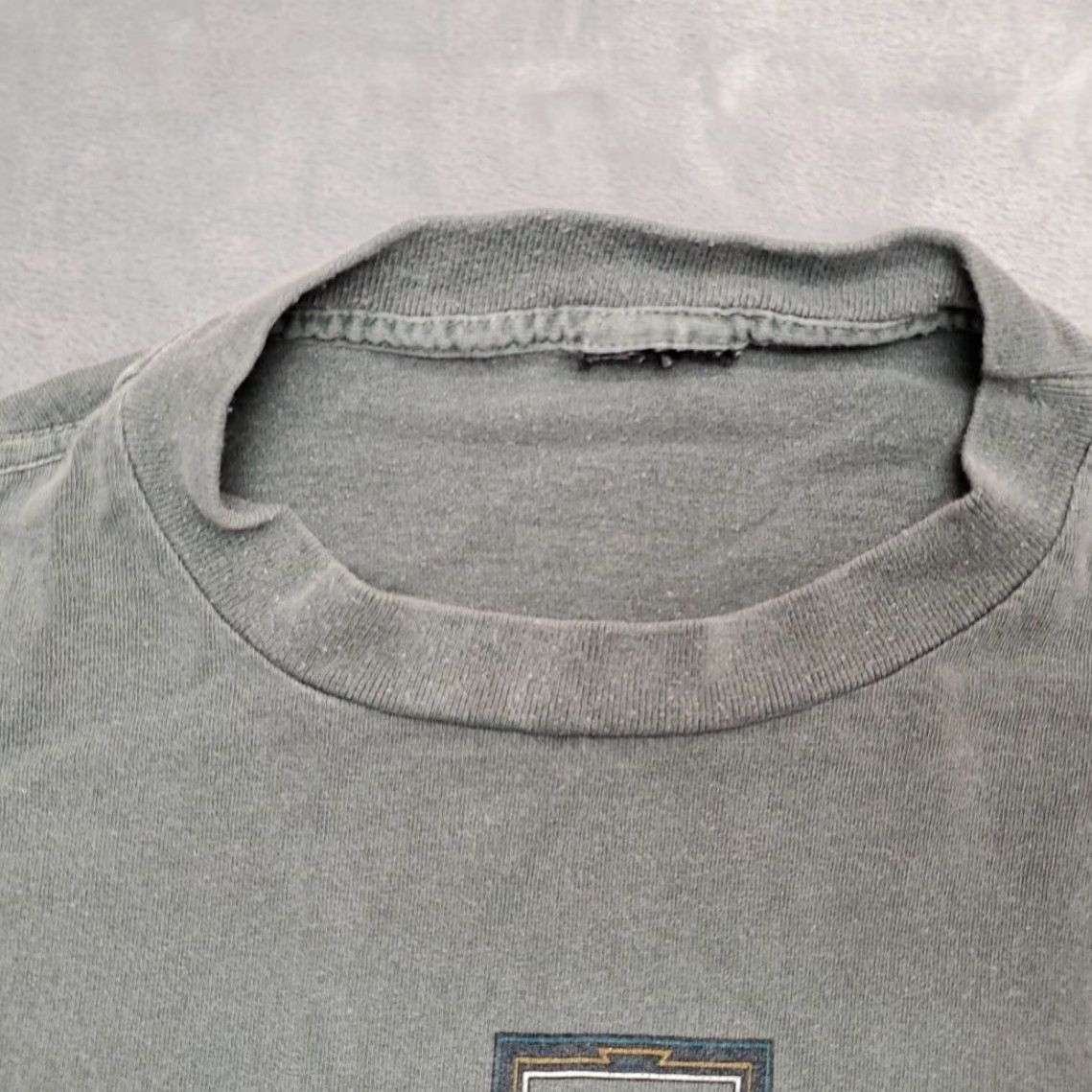 Vintage Vintage Montana T Shirt Men L Green Azteck Tourist TEE 90s Y2K Single Stitch Text Graphic Print Crew Neck Short Sleeve Cotton Mens Size US L / EU 52-54 / 3 - 6 Thumbnail