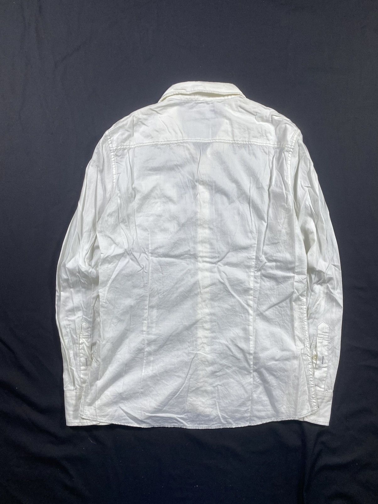 Tornado Mart Tornado Mart White Button up shirt Size US M / EU 48-50 / 2 - 4 Thumbnail