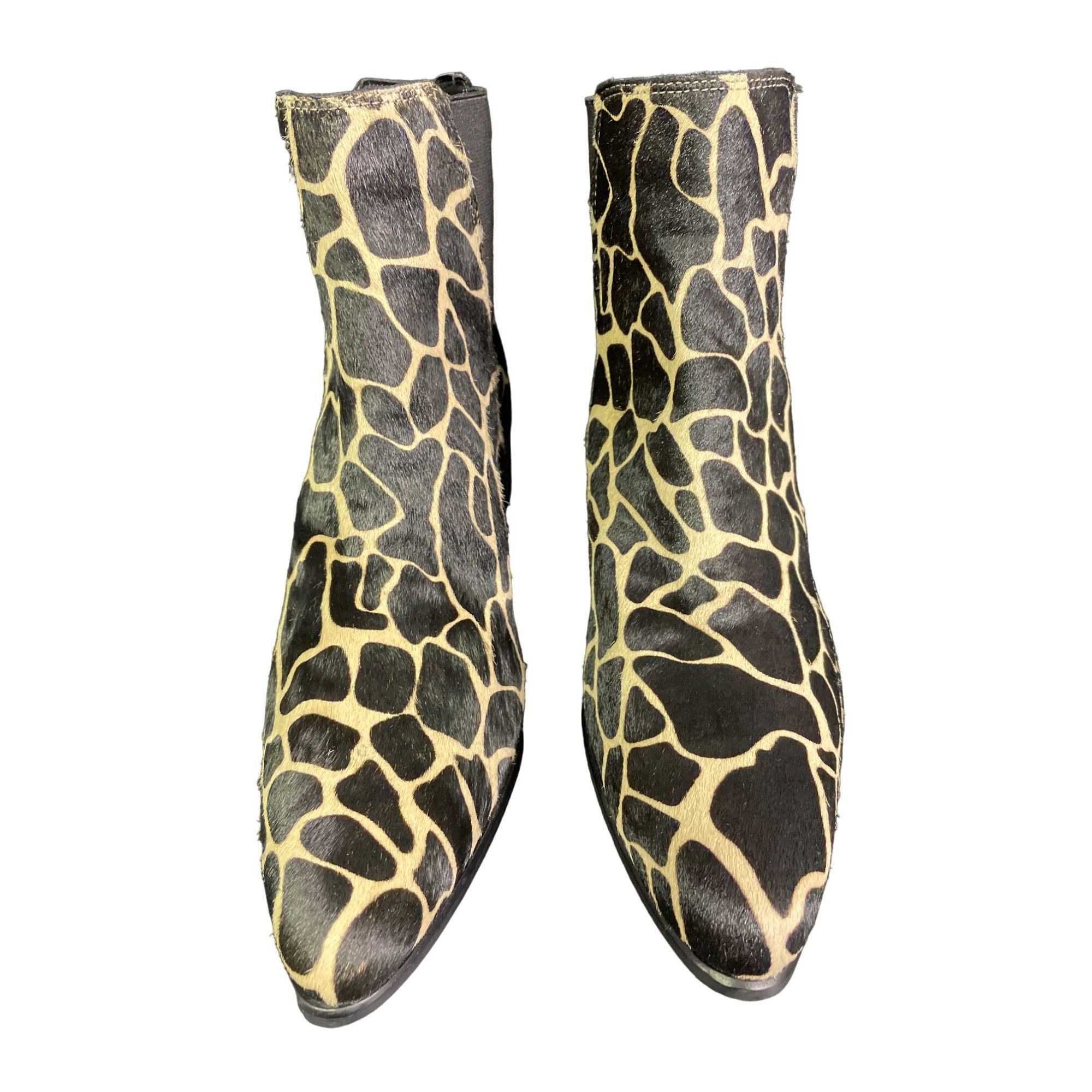 Urban Outfitter Giraffe Print Pony Hair Pola Chelsea Shoes/B