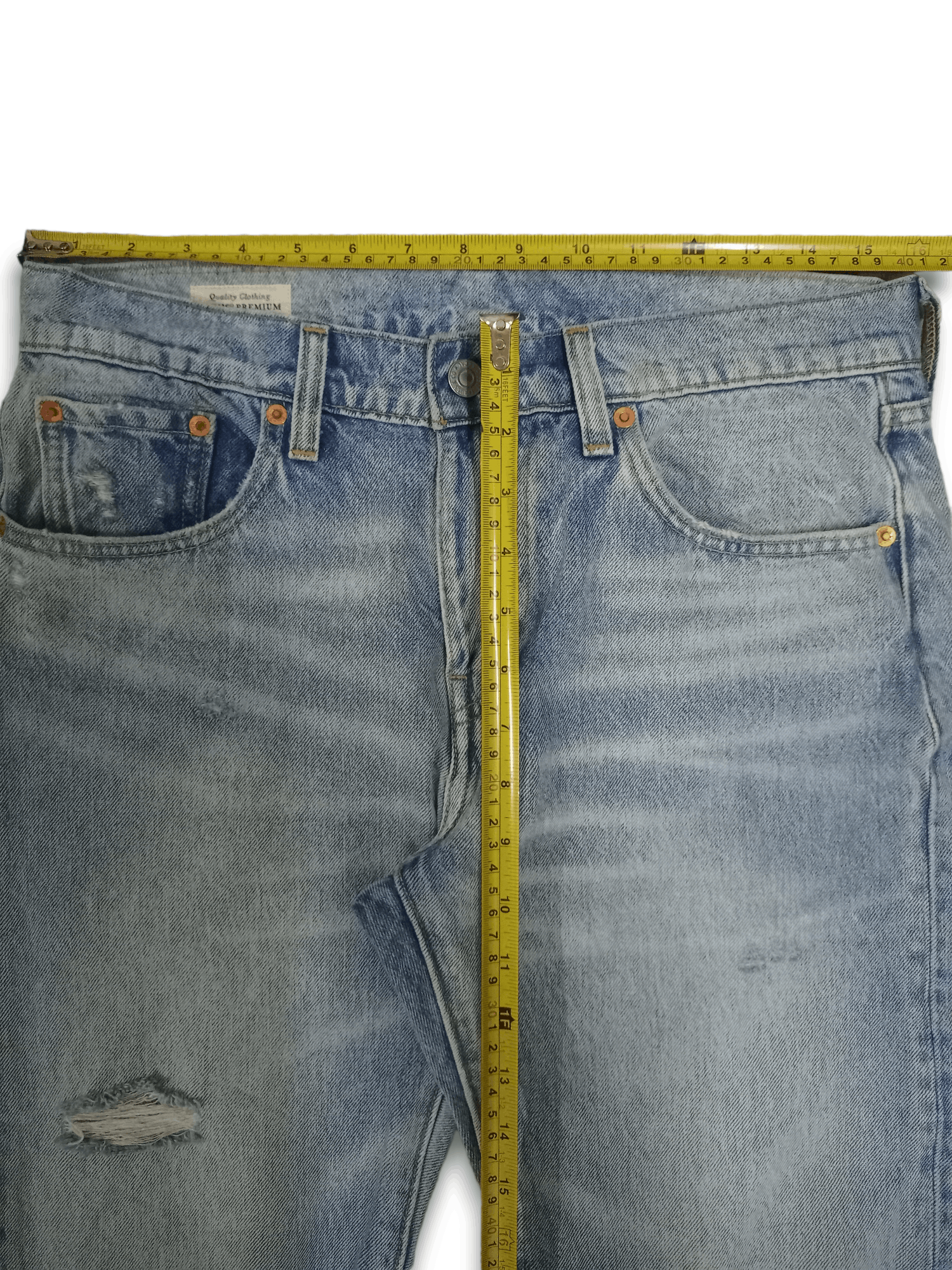 Levi's Vintage Levis Big E Hi-Ball Blue Wash Distressed Jeans 32x29 Size US 32 / EU 48 - 10 Thumbnail