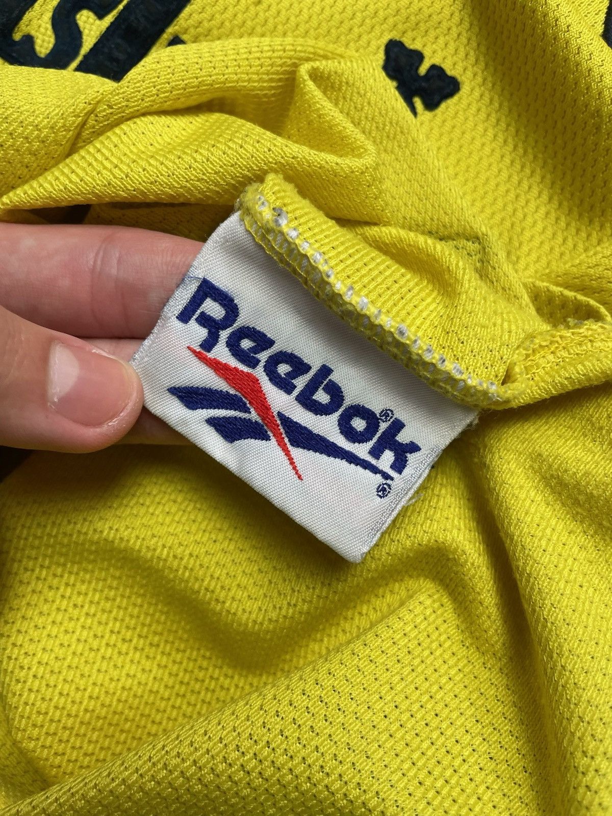 Reebok × Vintage Vintage Liverpool Reebok yellow soccer jersey size S logo Size US S / EU 44-46 / 1 - 5 Thumbnail