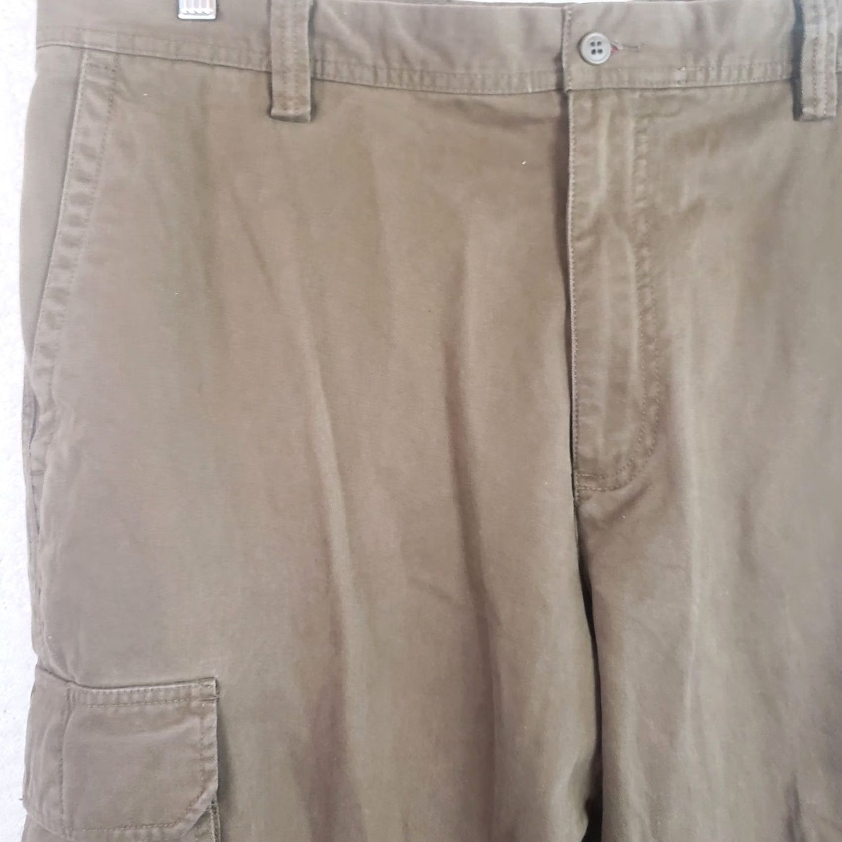Dockers DOCKERS Men Cargo Pants Brown Flat Front 38x27 Relaxed Straight Pockets Workwear Casual Jeans/Chino Style Size US 38 / EU 54 - 3 Thumbnail
