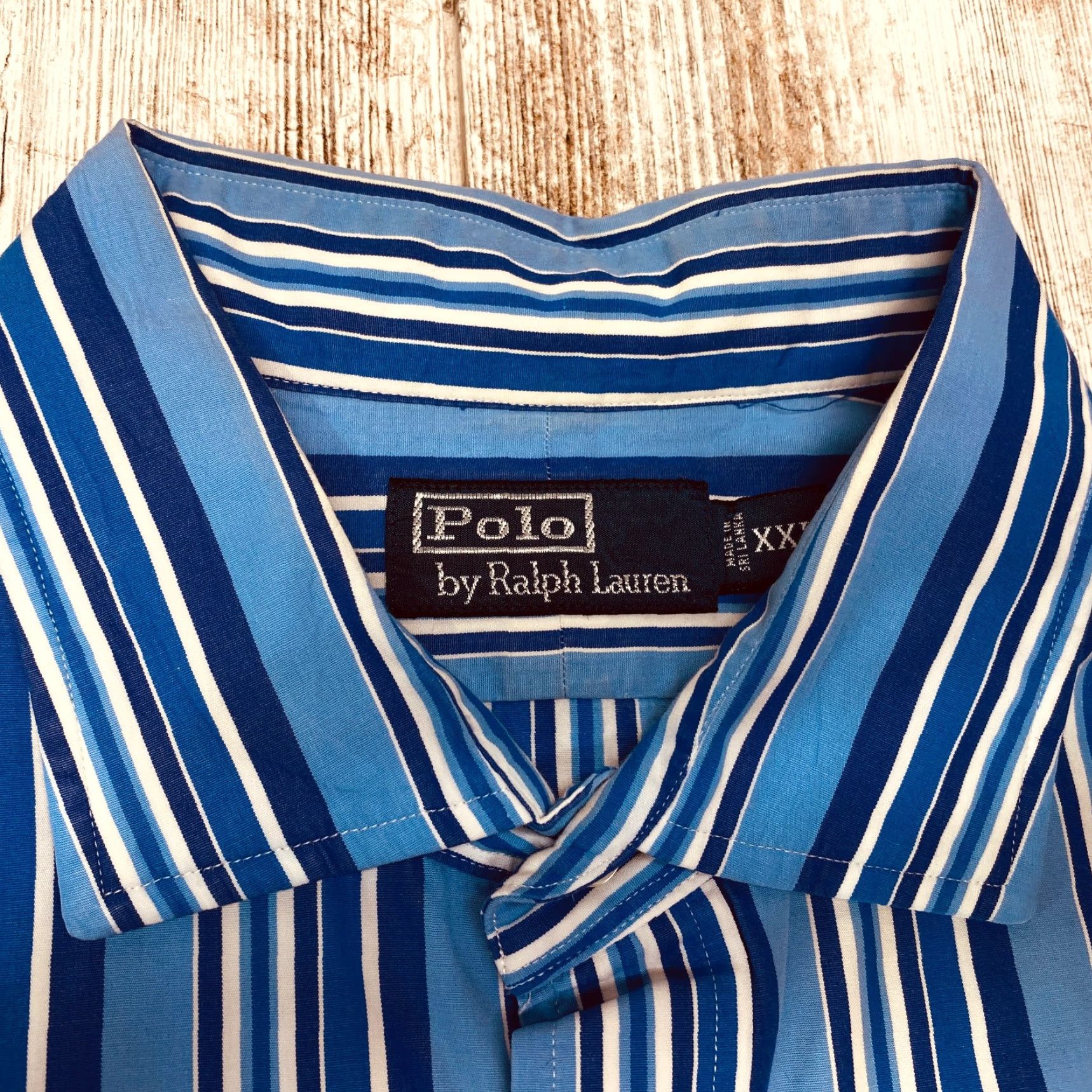 Polo Ralph Lauren Polo Ralph Lauren Shirt Mens 2XL Blue Striped Button-Down 100% Cotton 7576 Size US XXL / EU 58 / 5 - 7 Thumbnail