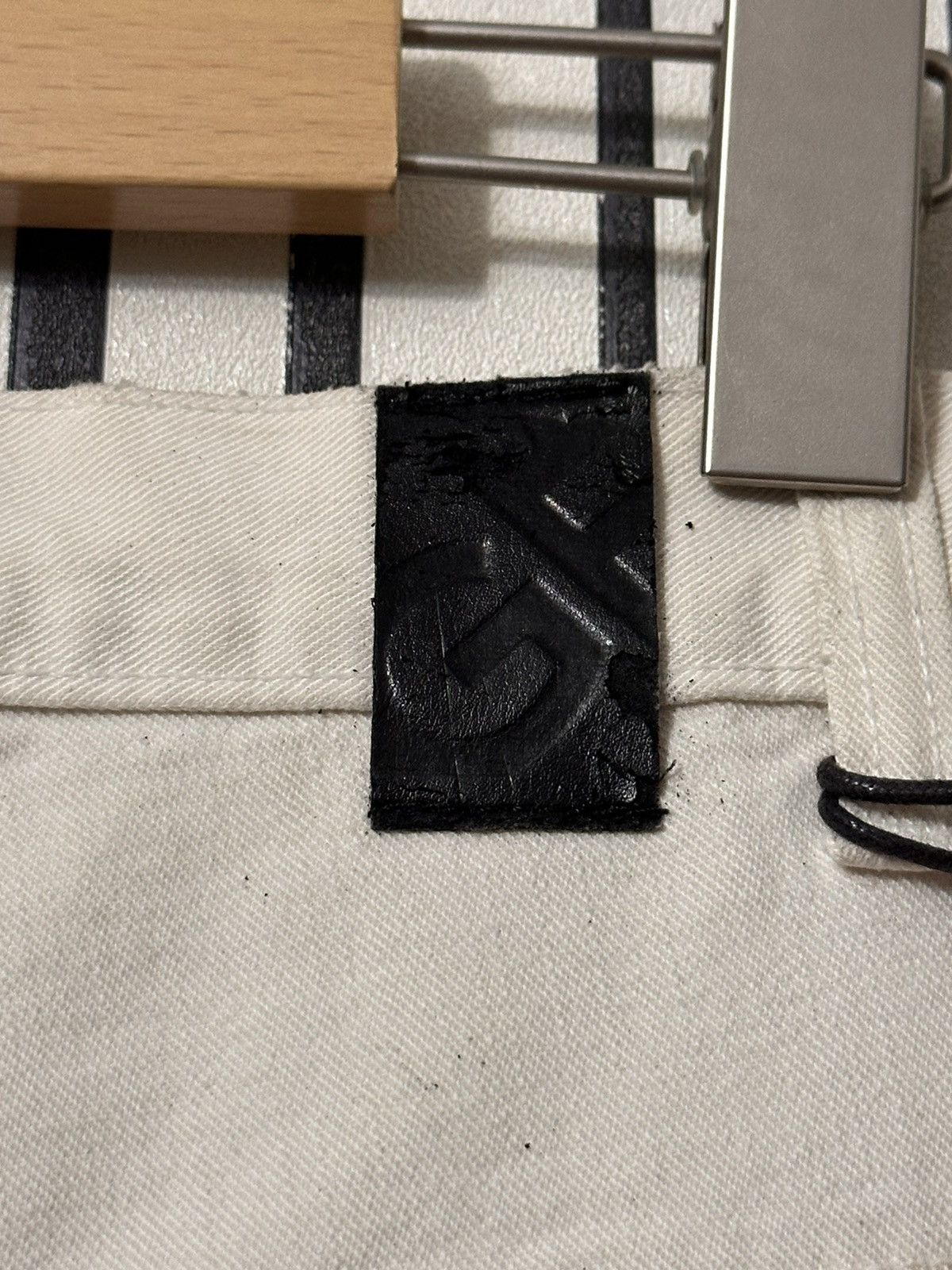 Gianfranco Ferre S/S04 Gianfranco Ferre Burned Painted Y2k Flared Denim Pants Size US 30 / EU 46 - 15 Thumbnail