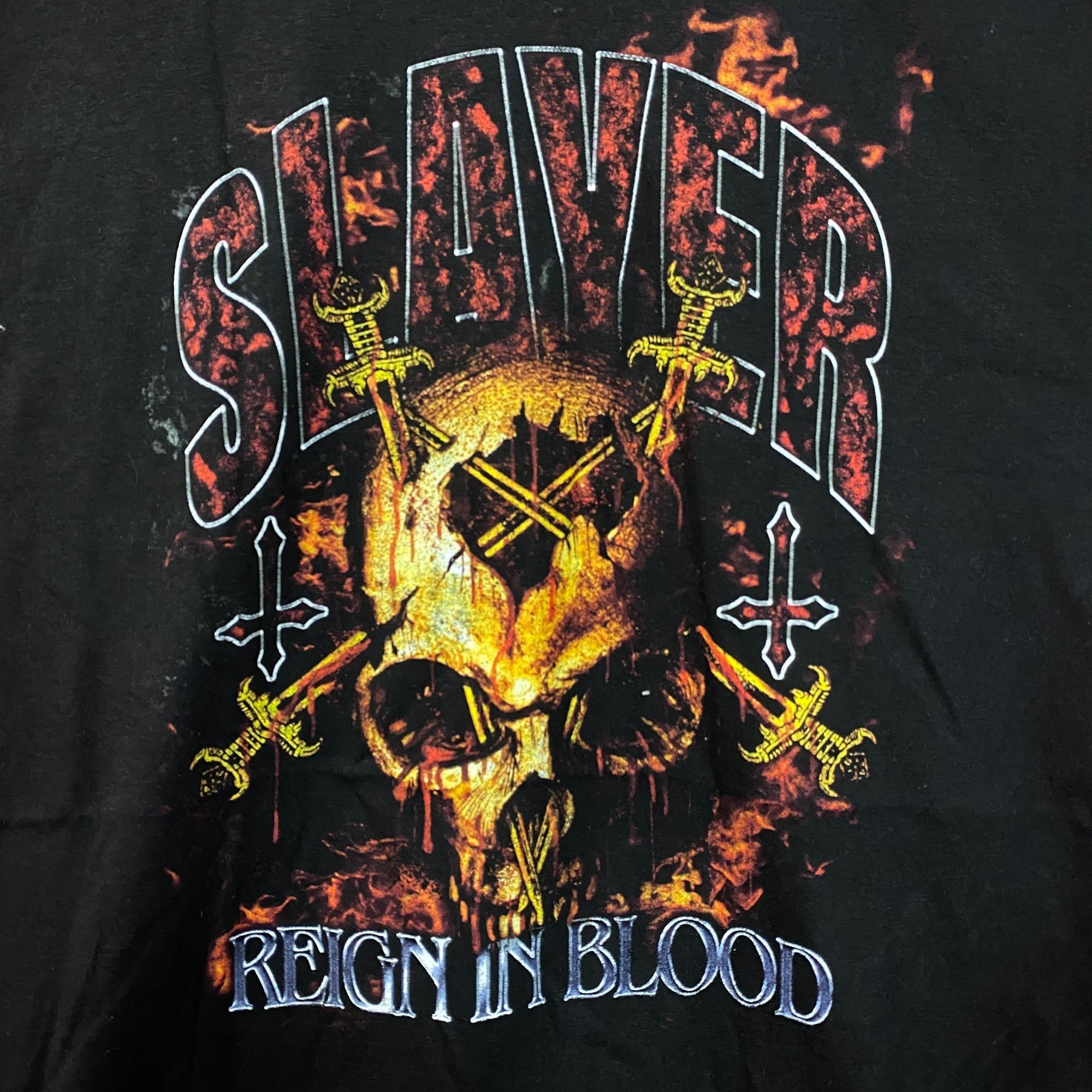 Slayer Slayer Reign in Blood Track-listing Heavy Metal Band Tee Lar Size US L / EU 52-54 / 3 - 2 Thumbnail