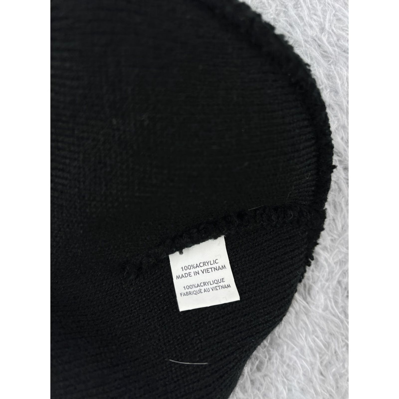 Vintage PromoHeadwear Beanie Hats One Size Adult Black Knit Acrylic Mountain Peaks Outdoor Ski Beanie Mens Womens Size ONE SIZE - 7 Thumbnail
