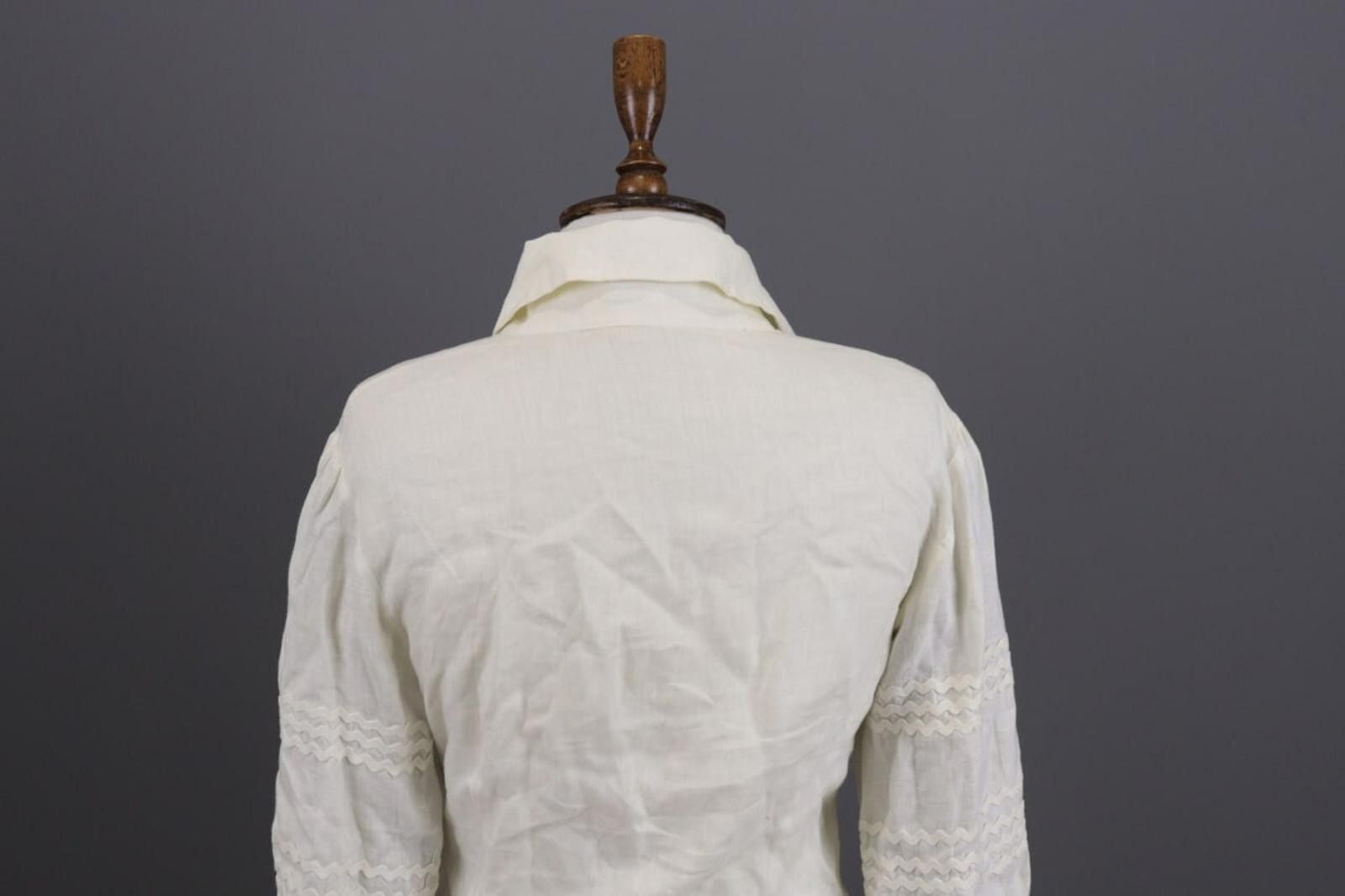 Designer Anne Fontaine Embroidered Top Blouse Tunic Shirt Sz 38 Size M / US 6-8 / IT 42-44 - 9 Thumbnail