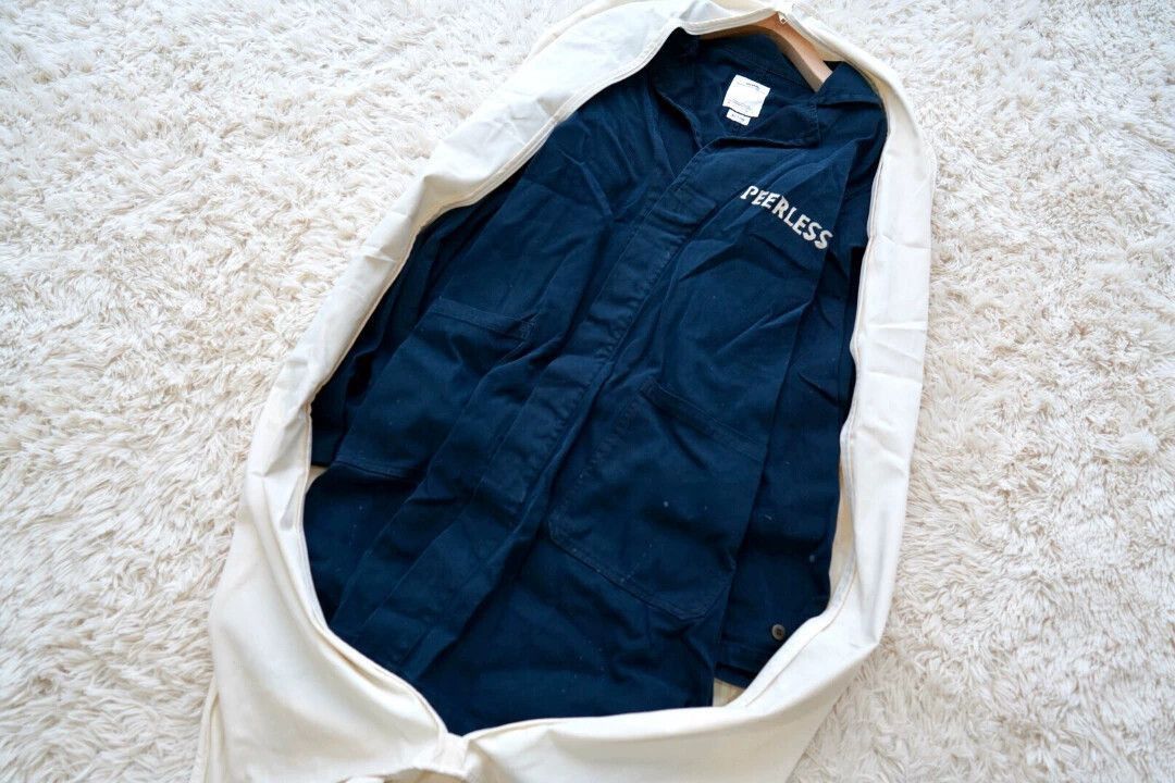 Visvim Blue Button-Up Shirt with 'PEERLESS' Print Size L Size US L / EU 52-54 / 3 - 1 Thumbnail