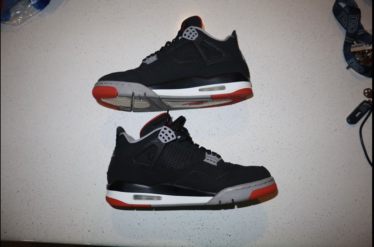 Jordan Brand × Nike Jordan Retro 4 Bred Size US 10.5 / EU 43-44 - 11 Thumbnail