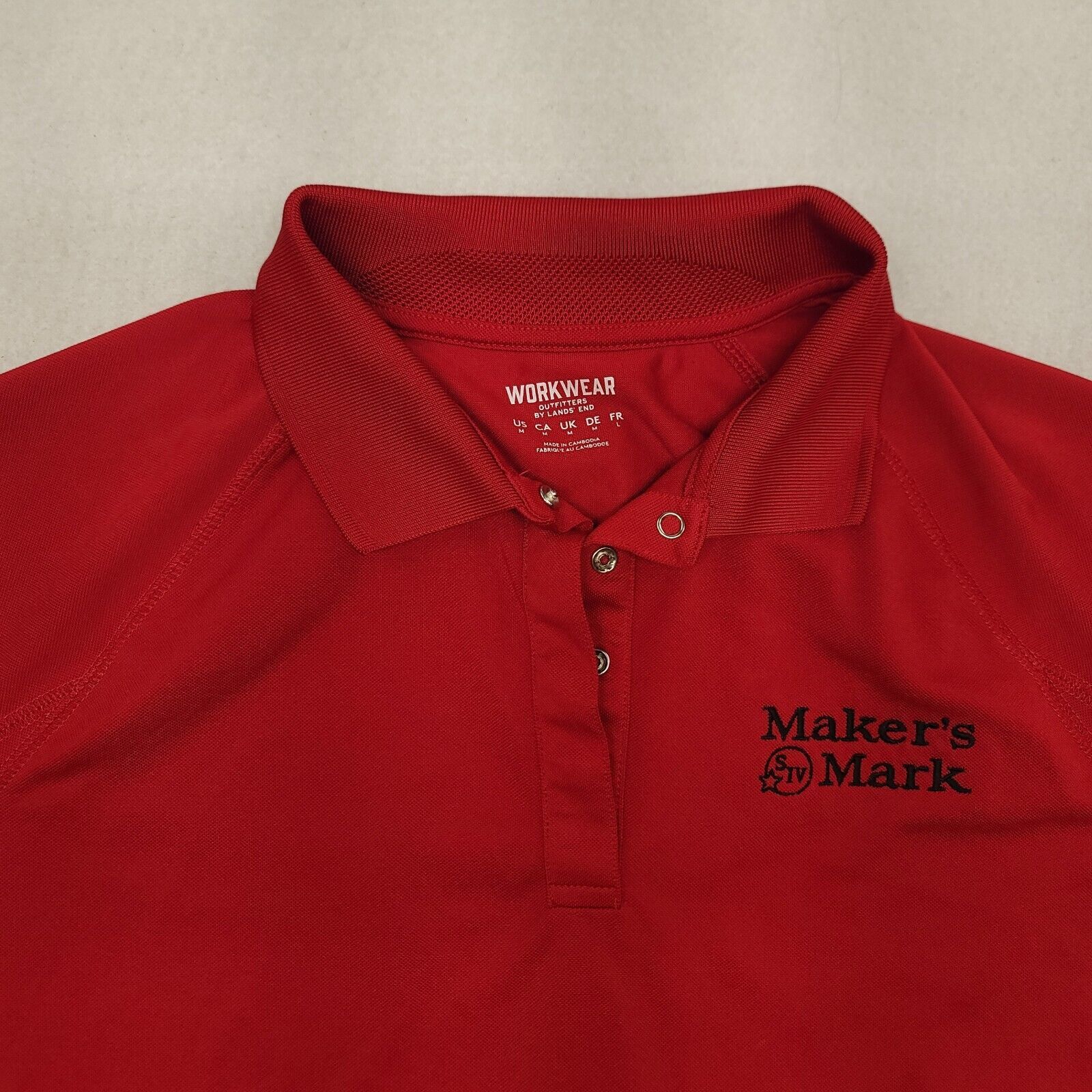 Lands' End Lands End Casual Pullover Polo Shirt Adult Mens Size M Red Size US M / EU 48-50 / 2 - 1 Thumbnail