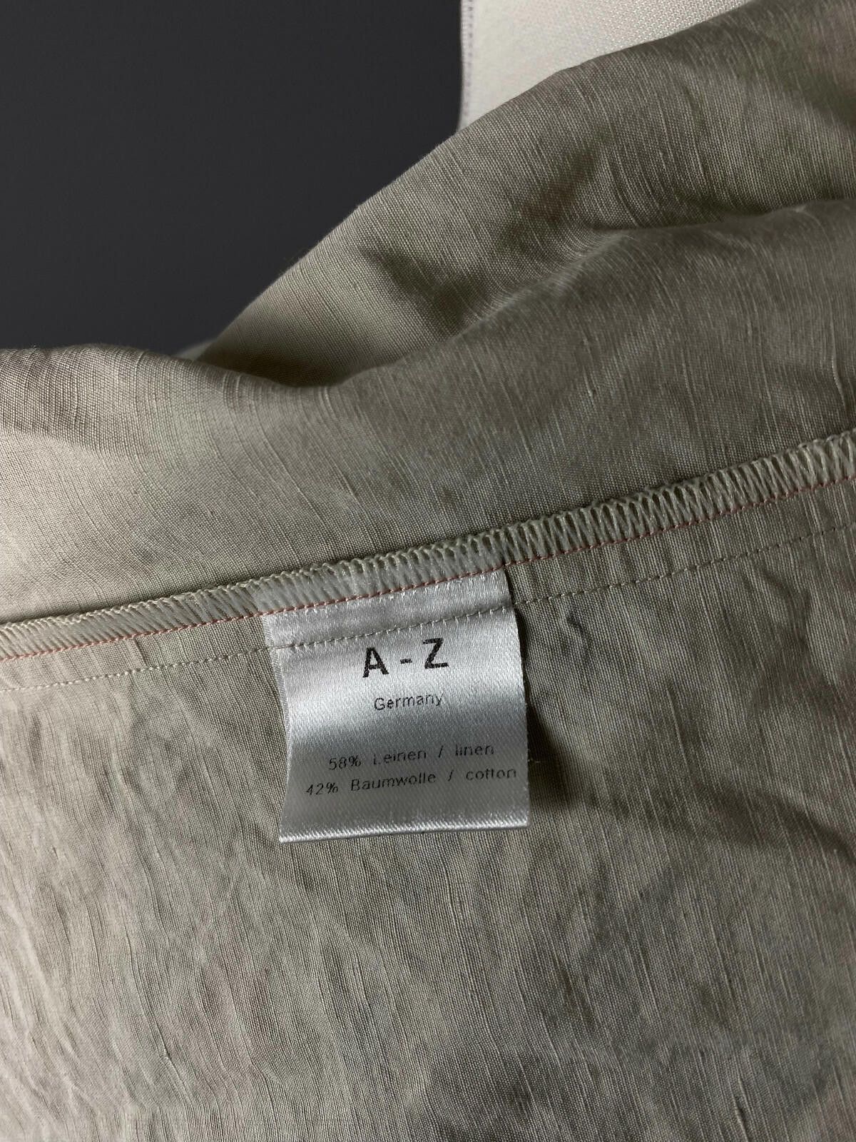 Designer Absolut By Zebra Ivory Linen Full Zip Coat Jacket Size 2 Size XS / US 0-2 / IT 36-38 - 10 Thumbnail