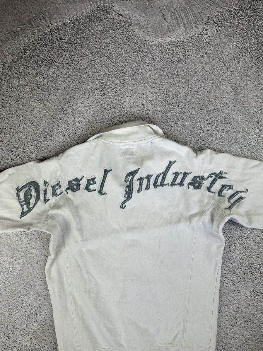 Diesel × Vintage Vintage Diesel Industry Zip Hoodie Y2K Distressed Faded Size S / US 4 / IT 40 - 10 Thumbnail