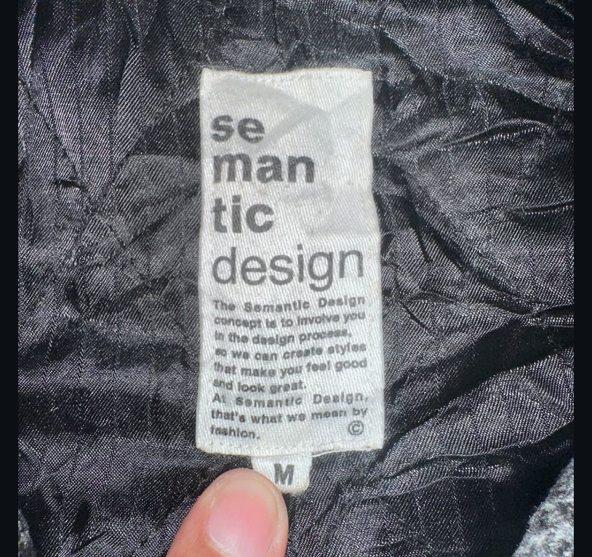 Japanese Brand 2000s Semantic Napoleon Asymmetric Biker y2k Lgb Ifsix Size US M / EU 48-50 / 2 - 4 Thumbnail