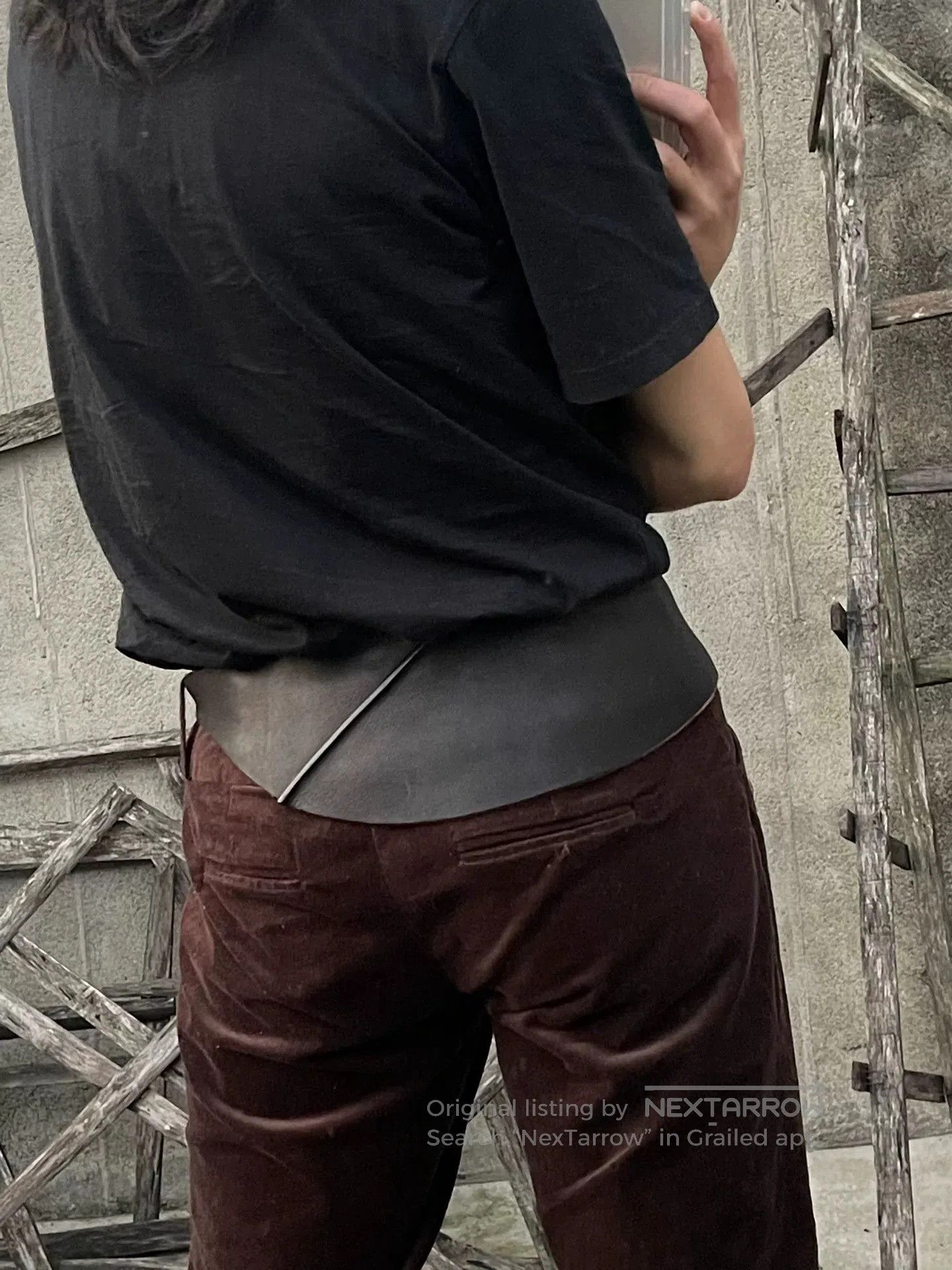 Ann Demeulemeester Ann Demeulemeester Leather Waist Belt. Size ONE SIZE - 3 Thumbnail